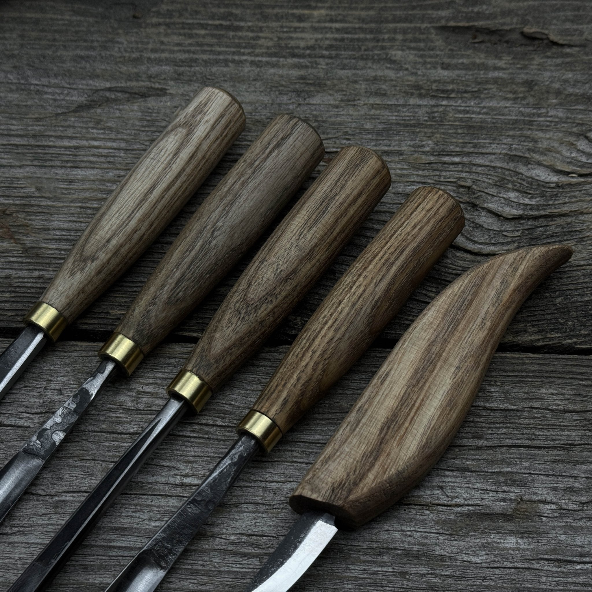 5-Piece Hand-Forged Wood Carving Tool Set - Randy's LLC