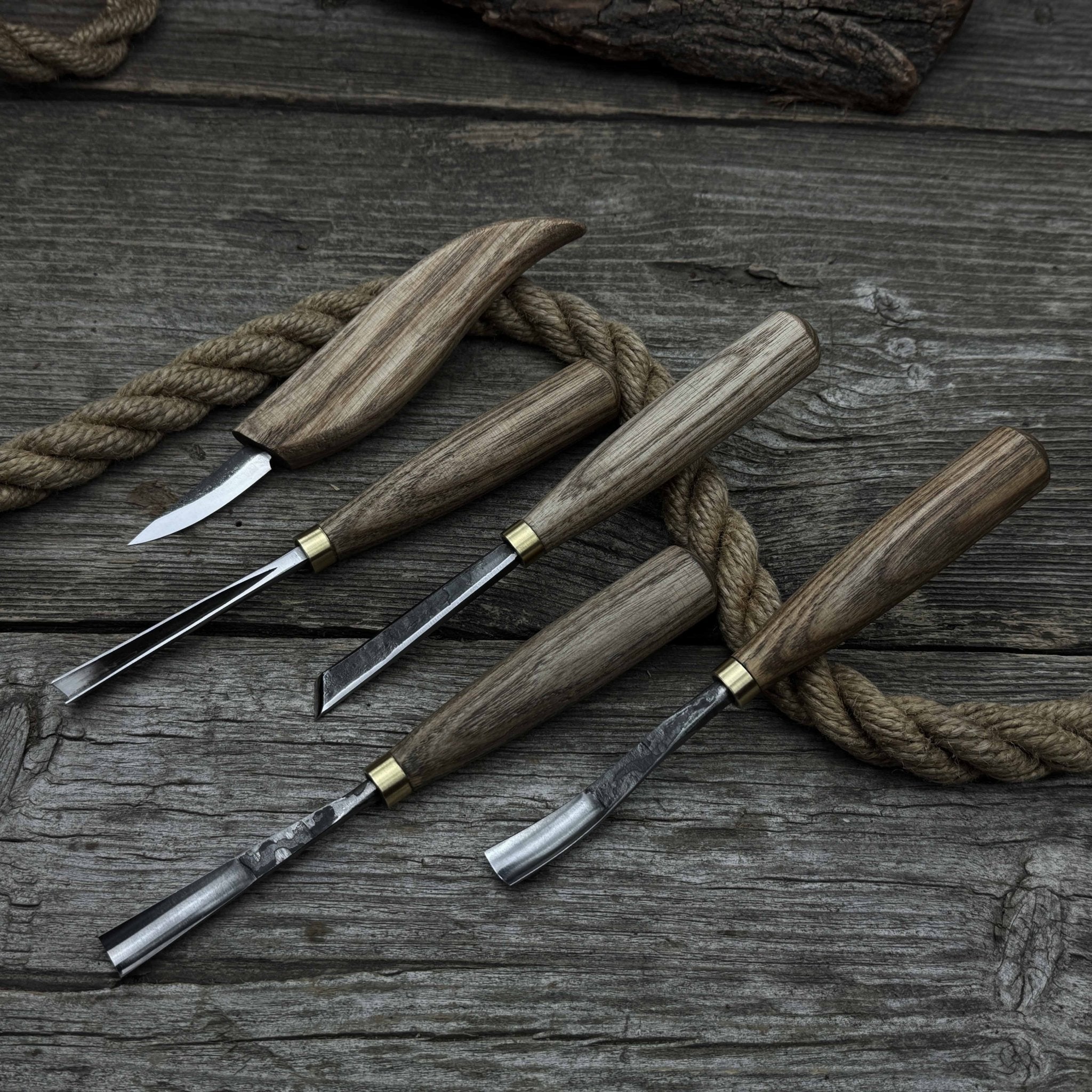 5-Piece Hand-Forged Wood Carving Tool Set - Randy's LLC
