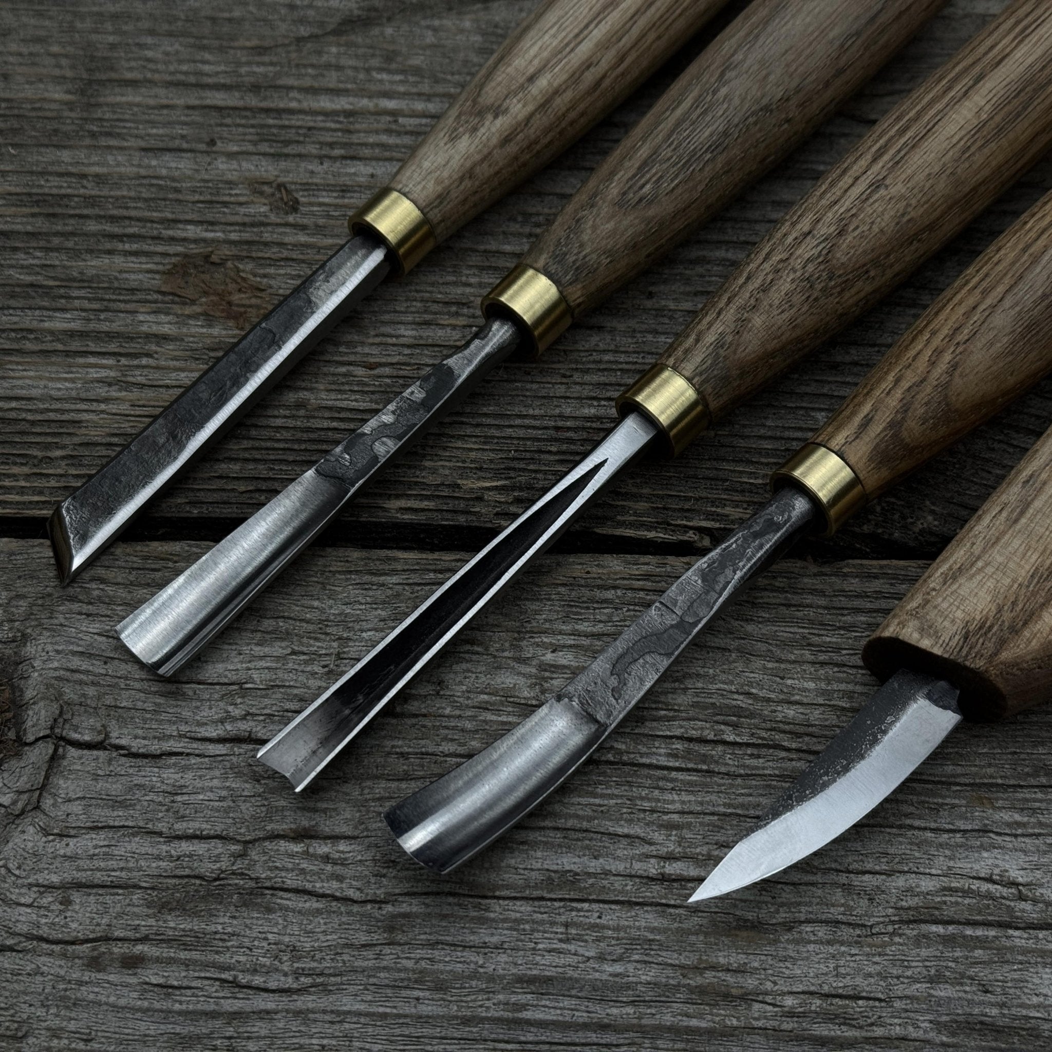 5-Piece Hand-Forged Wood Carving Tool Set - Randy's LLC