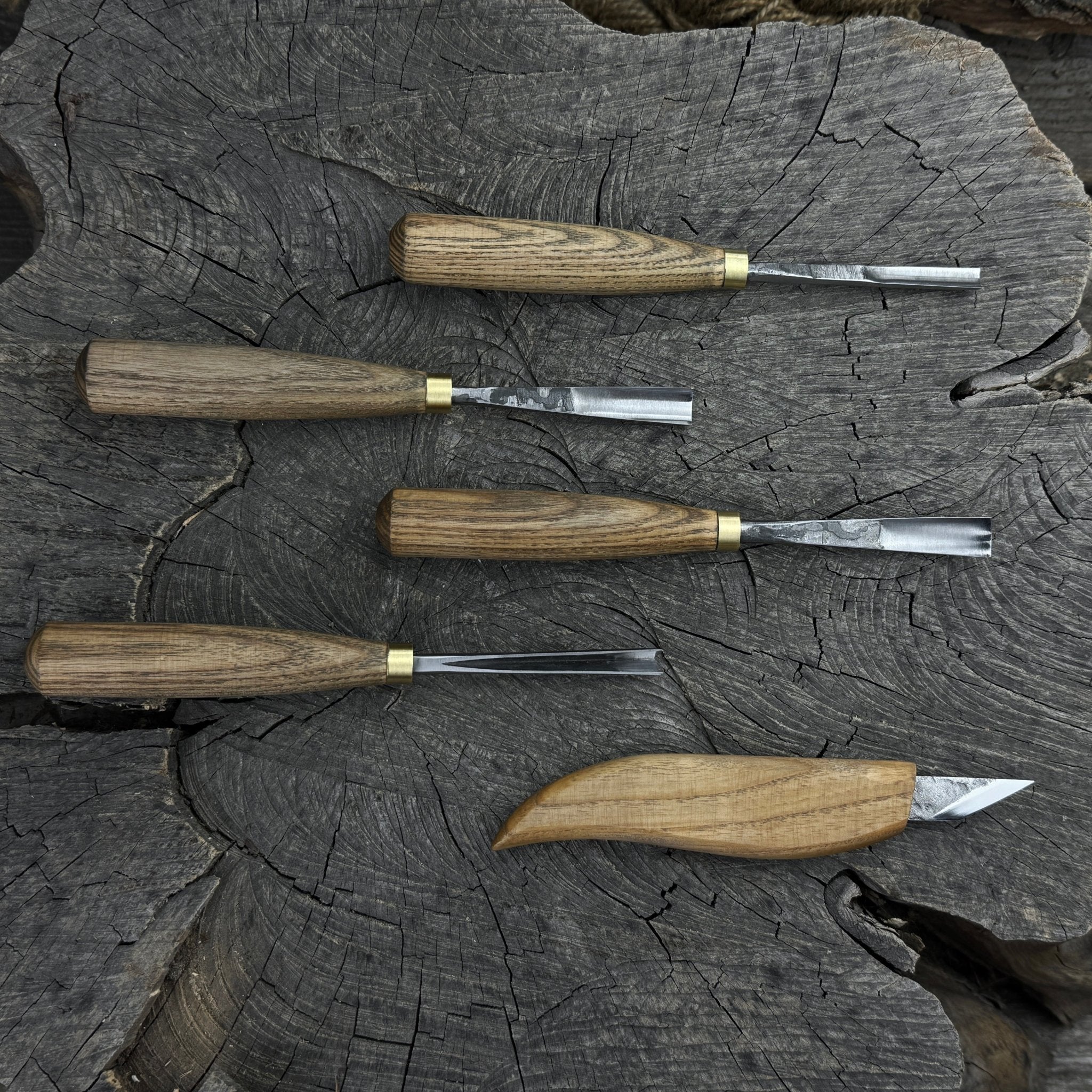 5-Piece Wood Carving Set – Whittling Knife & Gouges - Randy's LLC