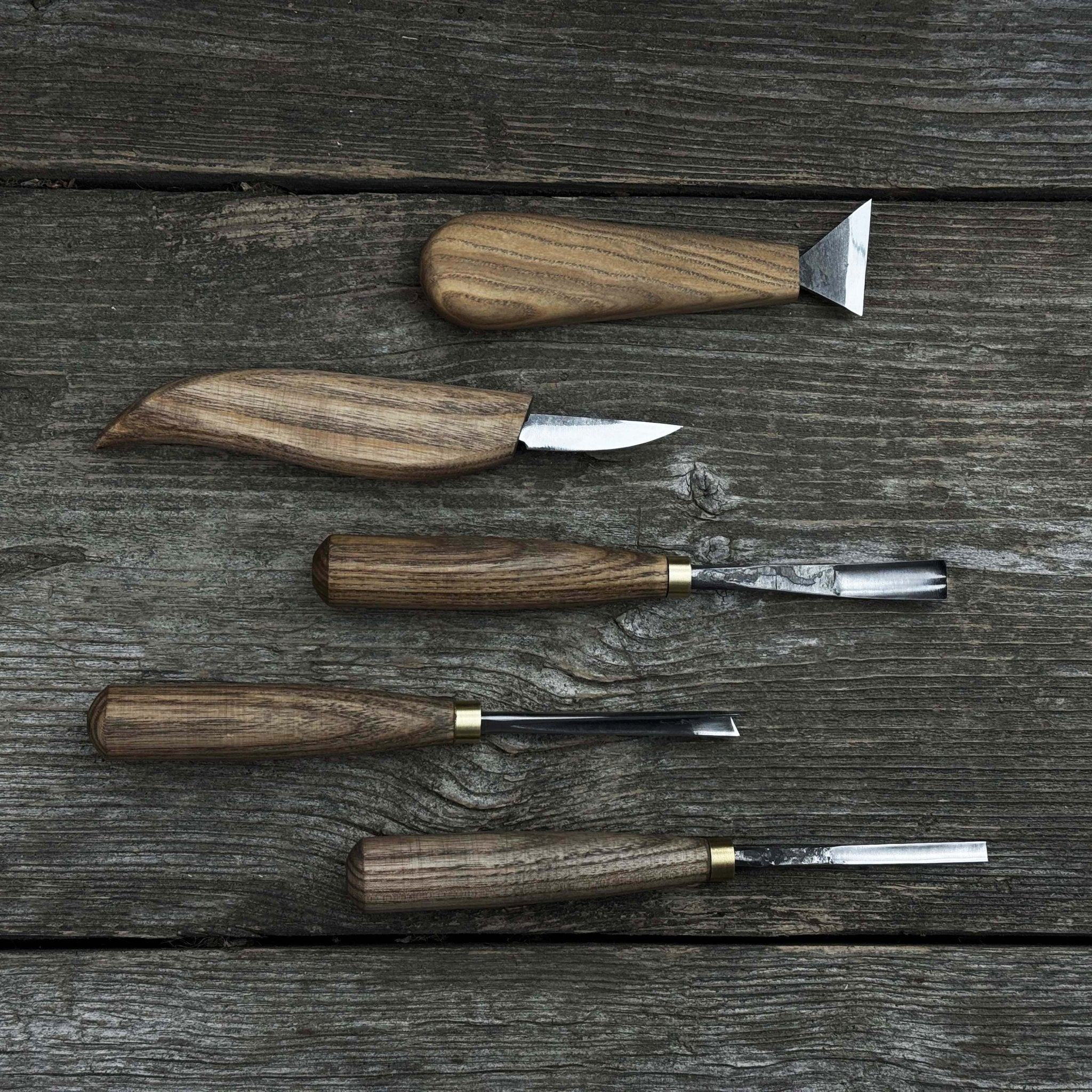 5-Piece Wood Carving Tool Set – Carving Knives, Chisels & Gouges - Randy's LLC