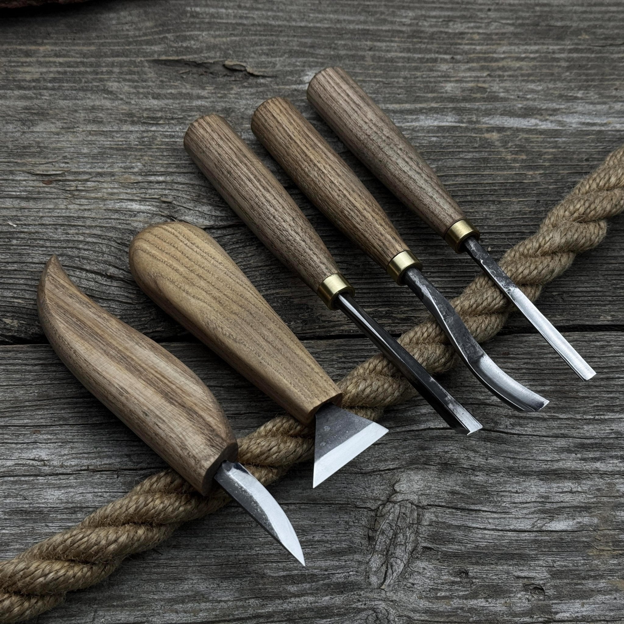 5-Piece Wood Carving Tool Set – Carving Knives, Chisels & Gouges - Randy's LLC
