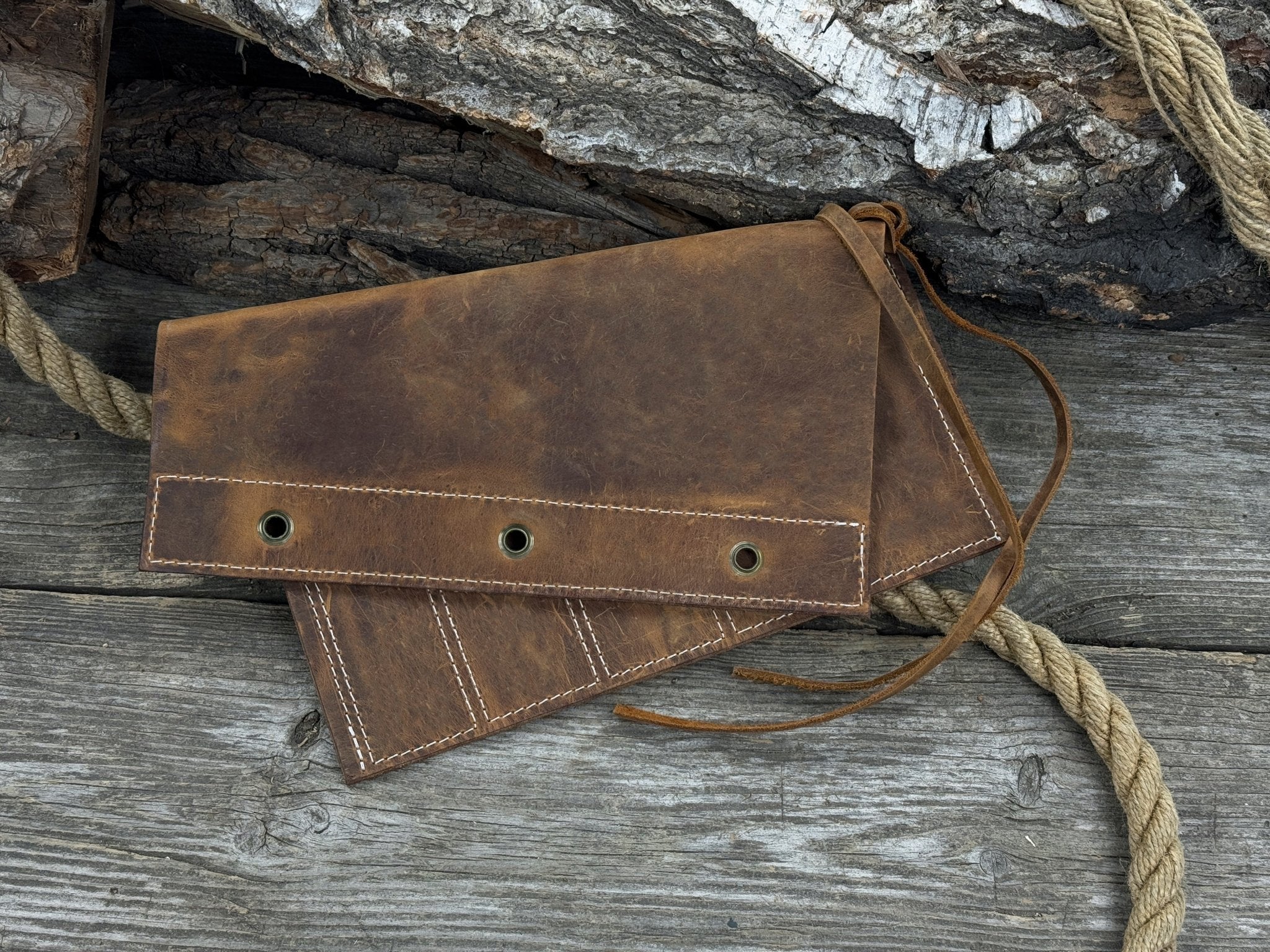 5 Pocket Leather Chisel Roll - Randy's LLC