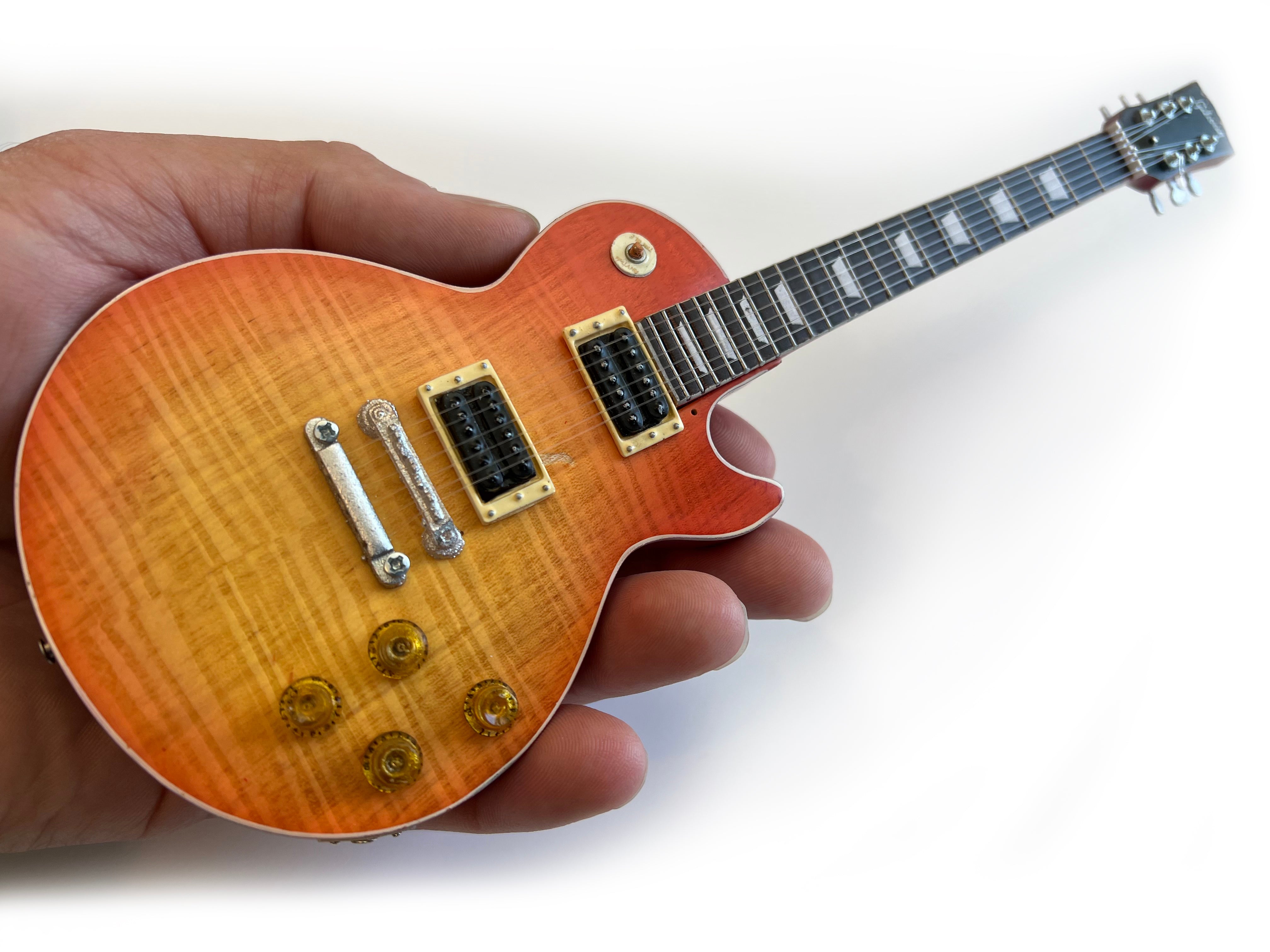 Duane Allman 1959 Gibson Les Paul Cherry Sunburst Miniature Guitar Model - Randy's LLC
