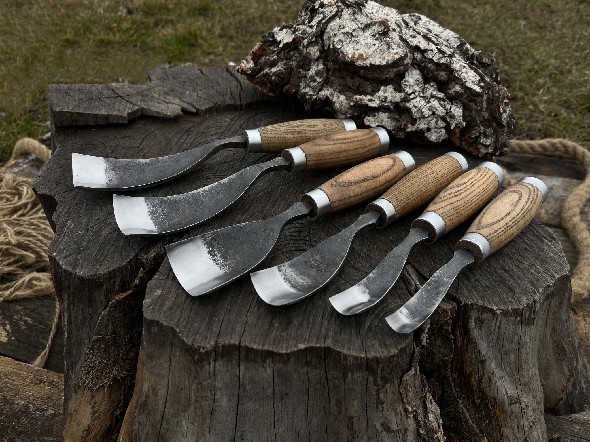 6-Piece Long Bent Gouge Set - Randy's LLC