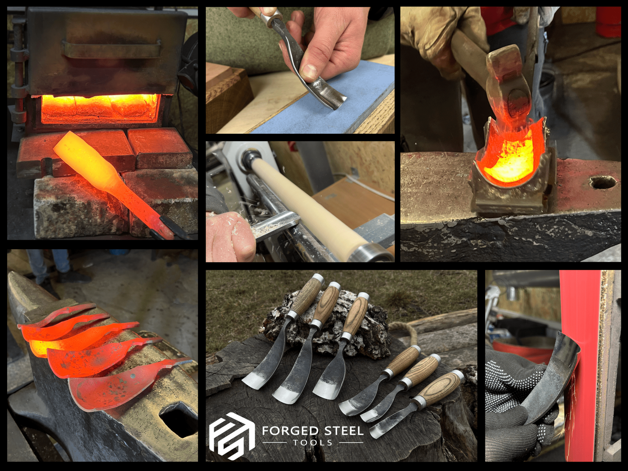 6-Piece Long Bent Gouge Set - Randy's LLC