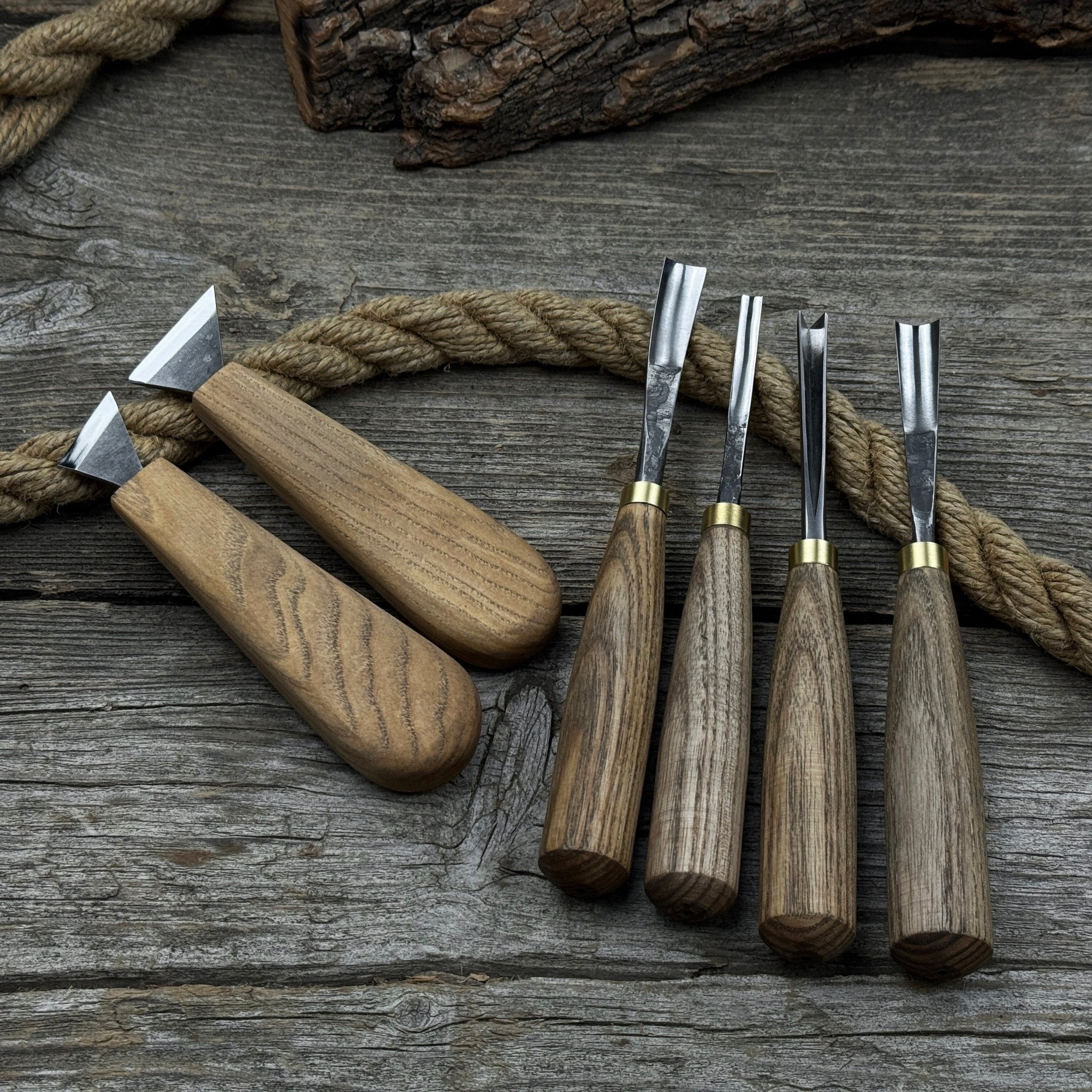 6-Piece Wood Carving Tool Set – Knives, Gouges & Chisels for Detail Work - Randy's LLC