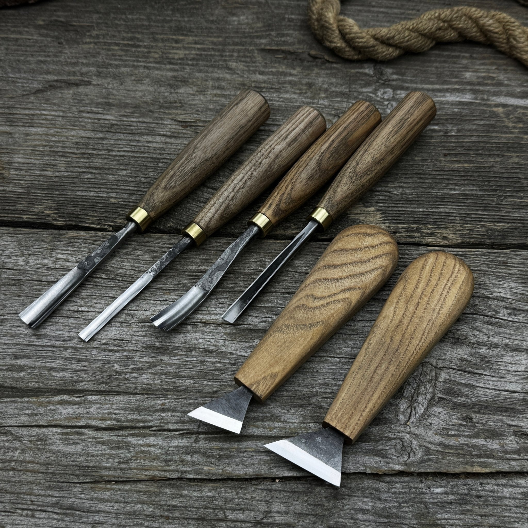 6-Piece Wood Carving Tool Set – Knives, Gouges & Chisels for Detail Work - Randy's LLC