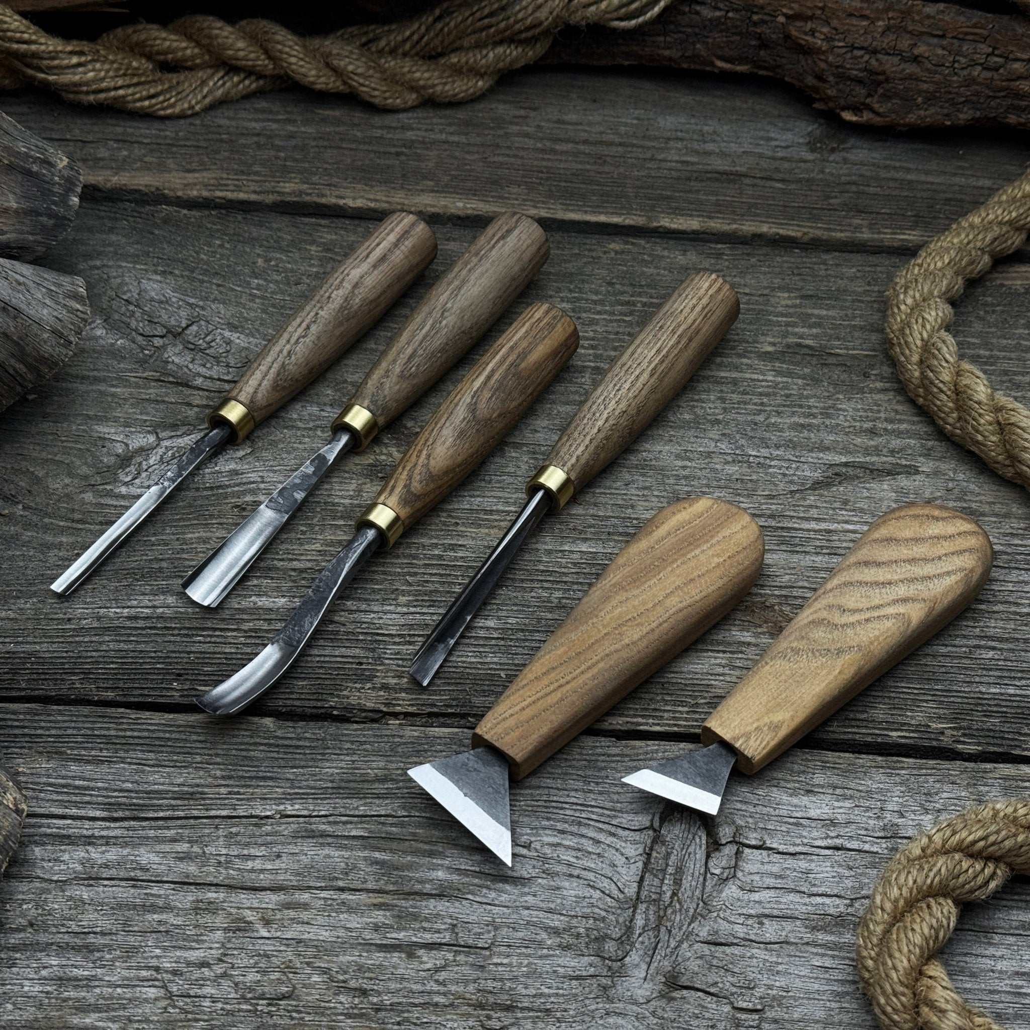 6-Piece Wood Carving Tool Set – Knives, Gouges & Chisels for Detail Work - Randy's LLC