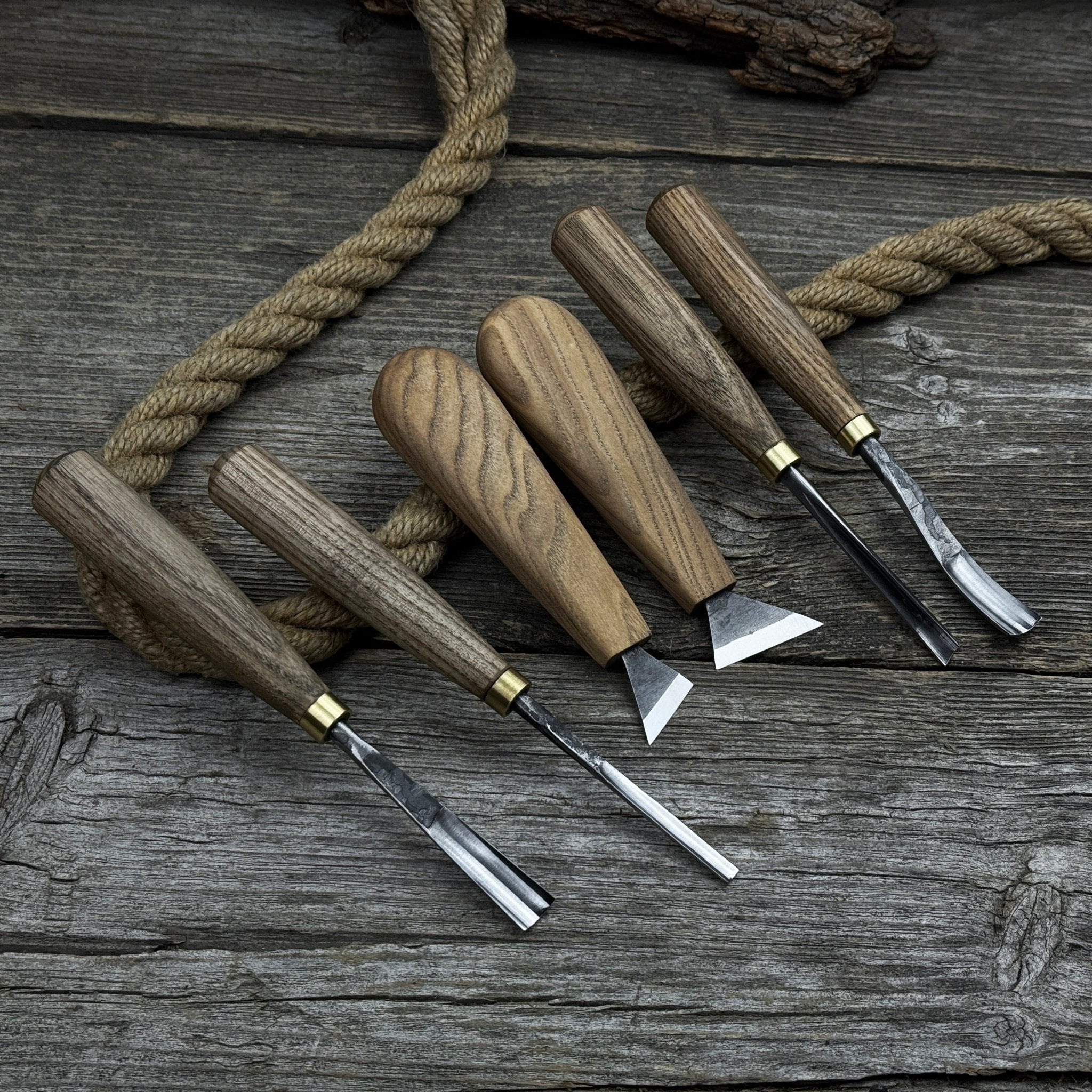 6-Piece Wood Carving Tool Set – Knives, Gouges & Chisels for Detail Work - Randy's LLC