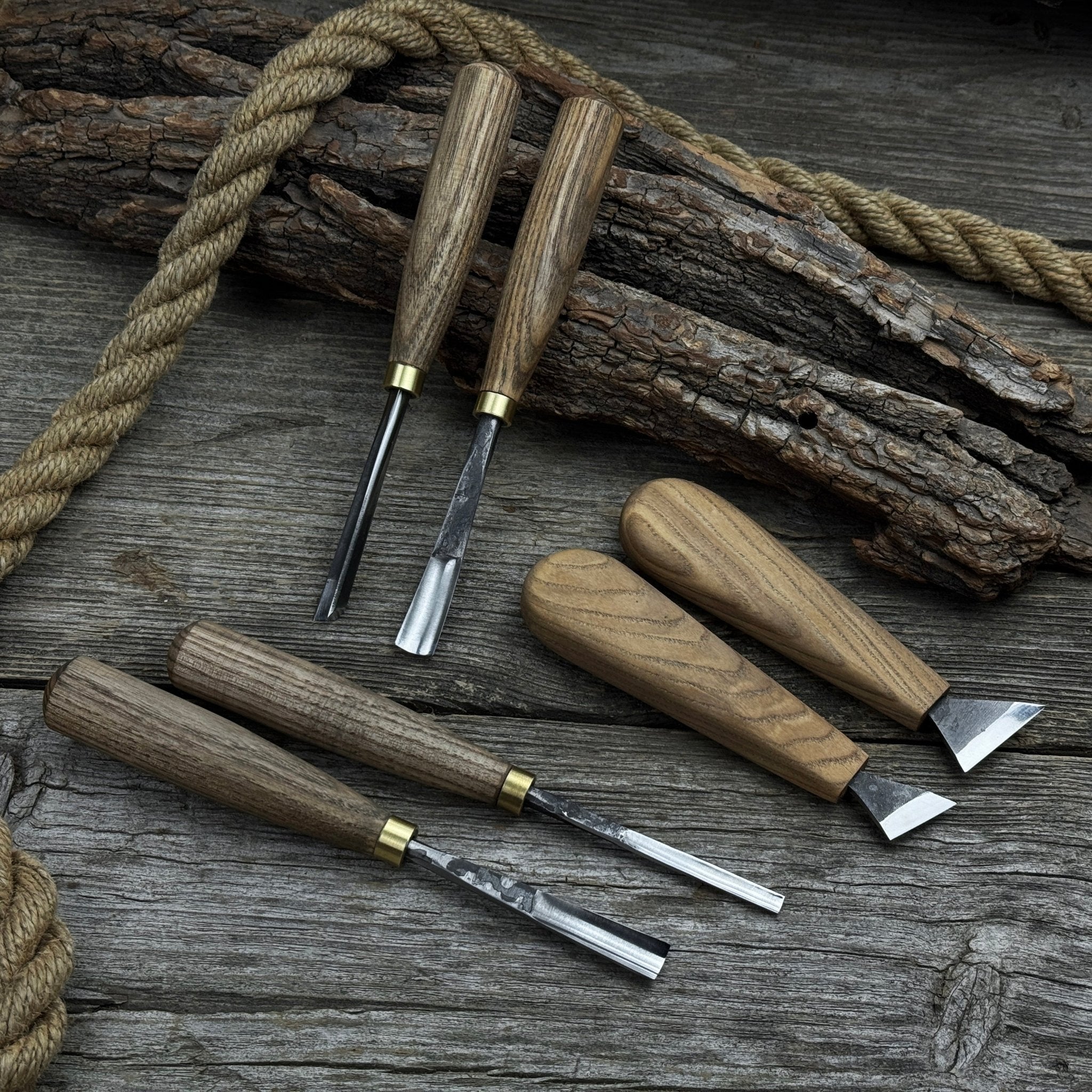 6-Piece Wood Carving Tool Set – Knives, Gouges & Chisels for Detail Work - Randy's LLC