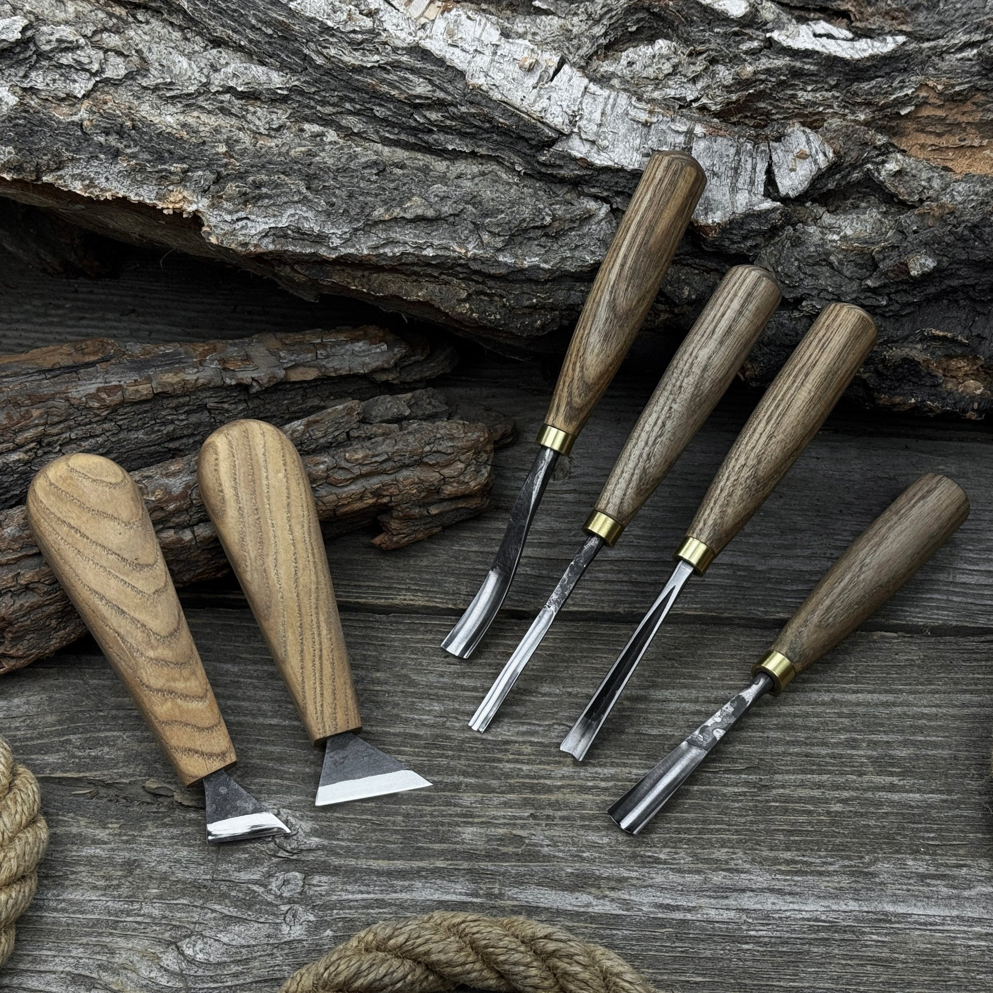 6-Piece Wood Carving Tool Set – Knives, Gouges & Chisels for Detail Work - Randy's LLC