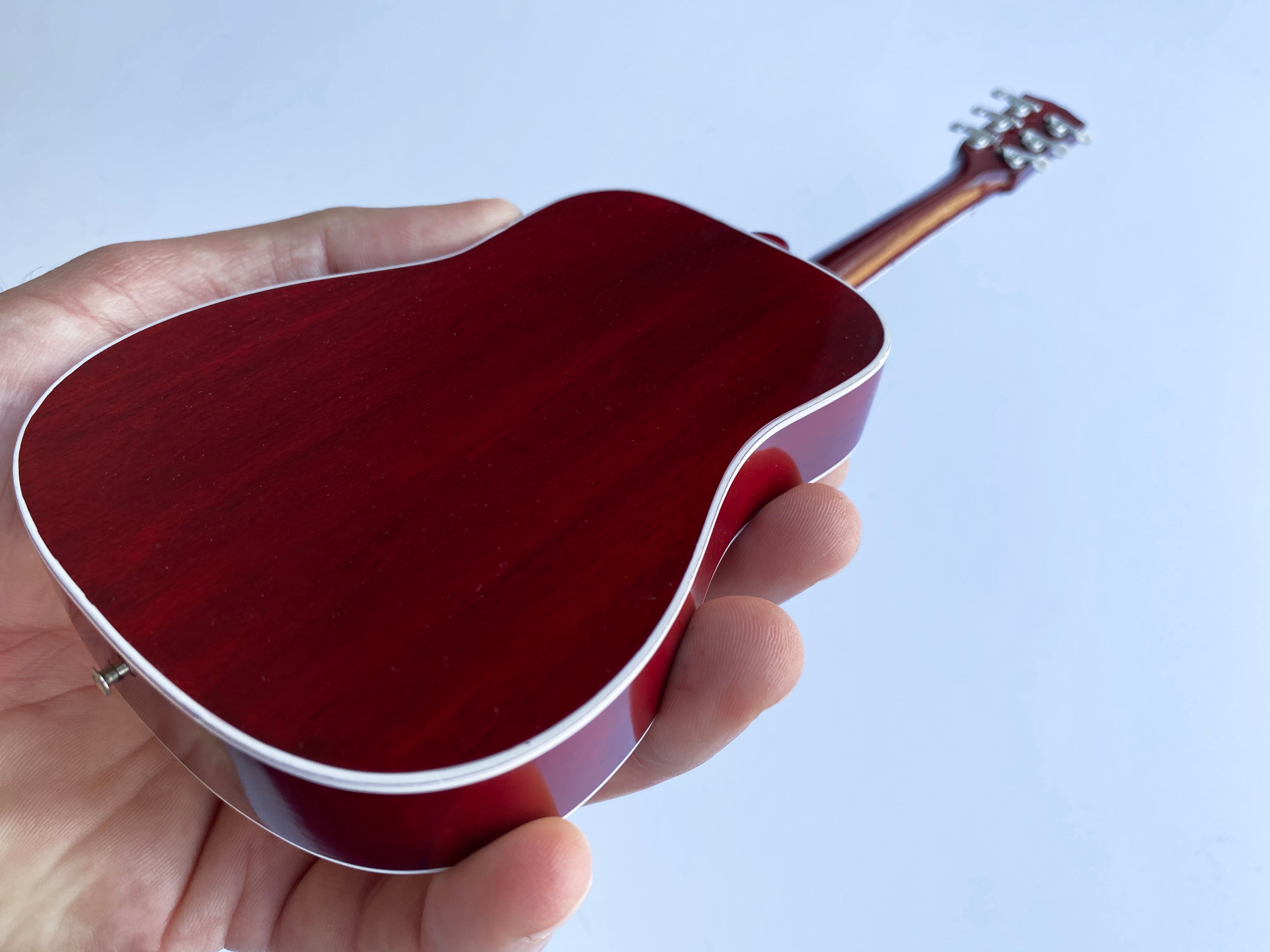 Gibson® Hummingbird® Vintage Cherry 1:4 Scale Mini Guitar Model - Randy's LLC