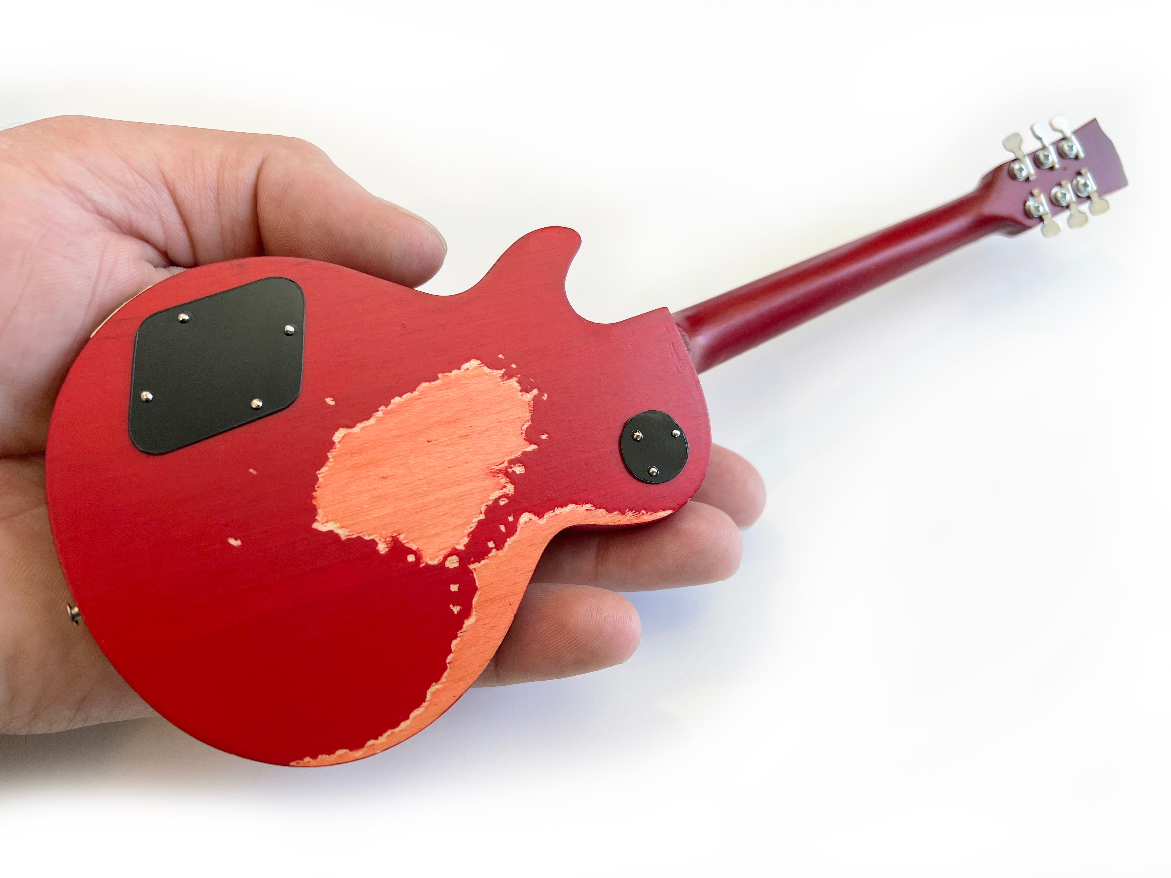 Duane Allman 1959 Gibson Les Paul Cherry Sunburst Miniature Guitar Model - Randy's LLC