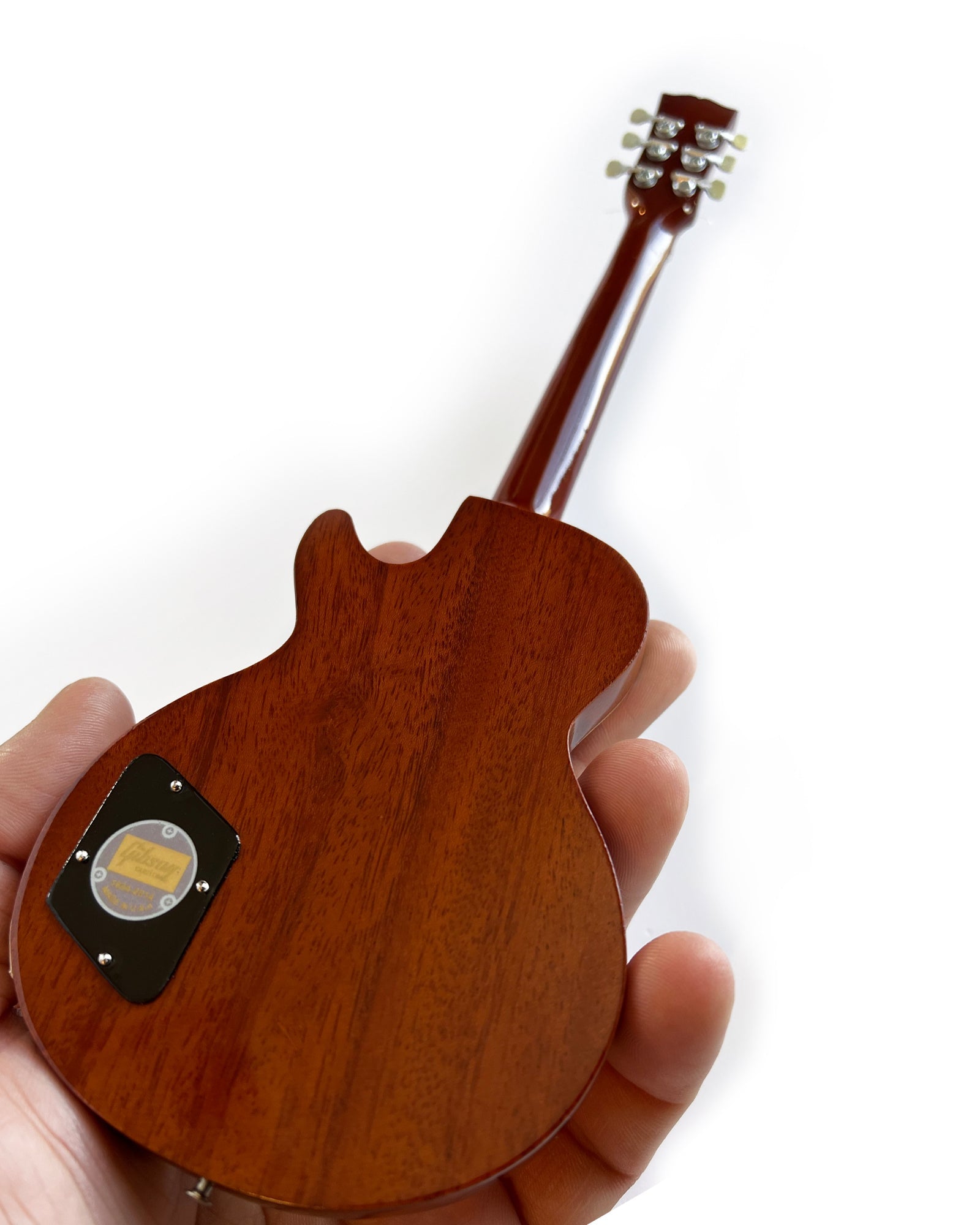 Billy F Gibbons AUTOGRAPHED "Pinstripe" Gibson Les Paul Goldtop Mini Guitar Model - Randy's LLC