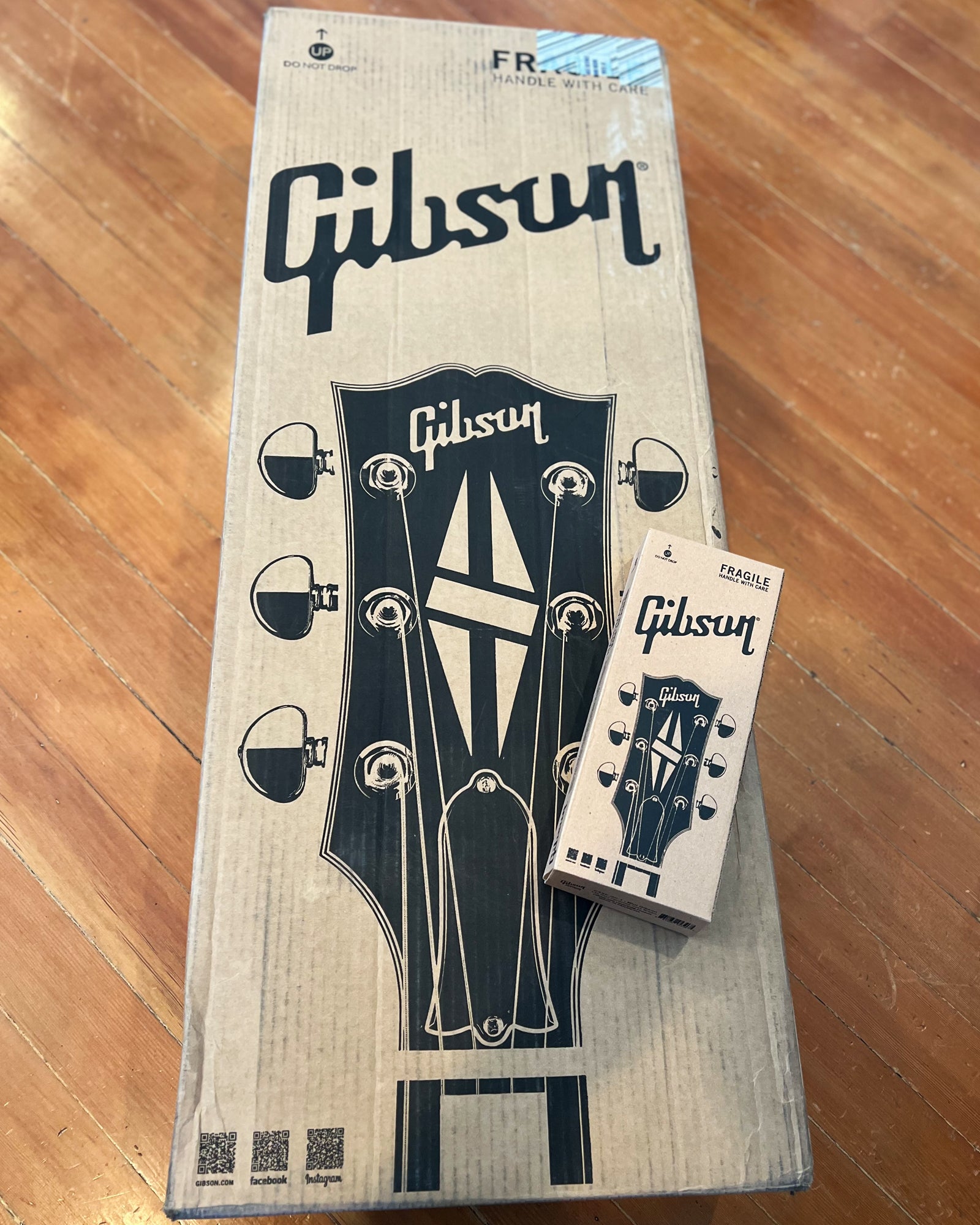 Miniature Gibson Les Paul Original Hardshell Case Brown - 1:4 Scale - Randy's LLC