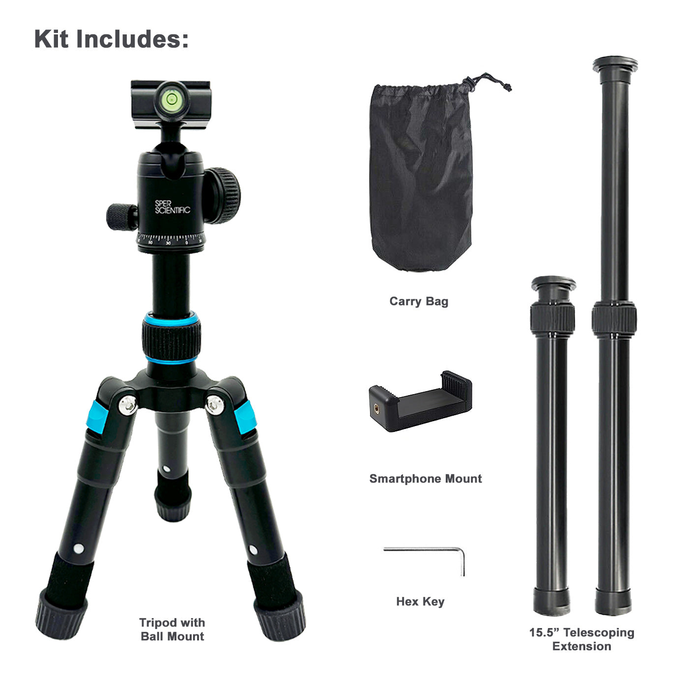 Compact Mini Tripod for Measuring Tools & Sensors - Randy's LLC