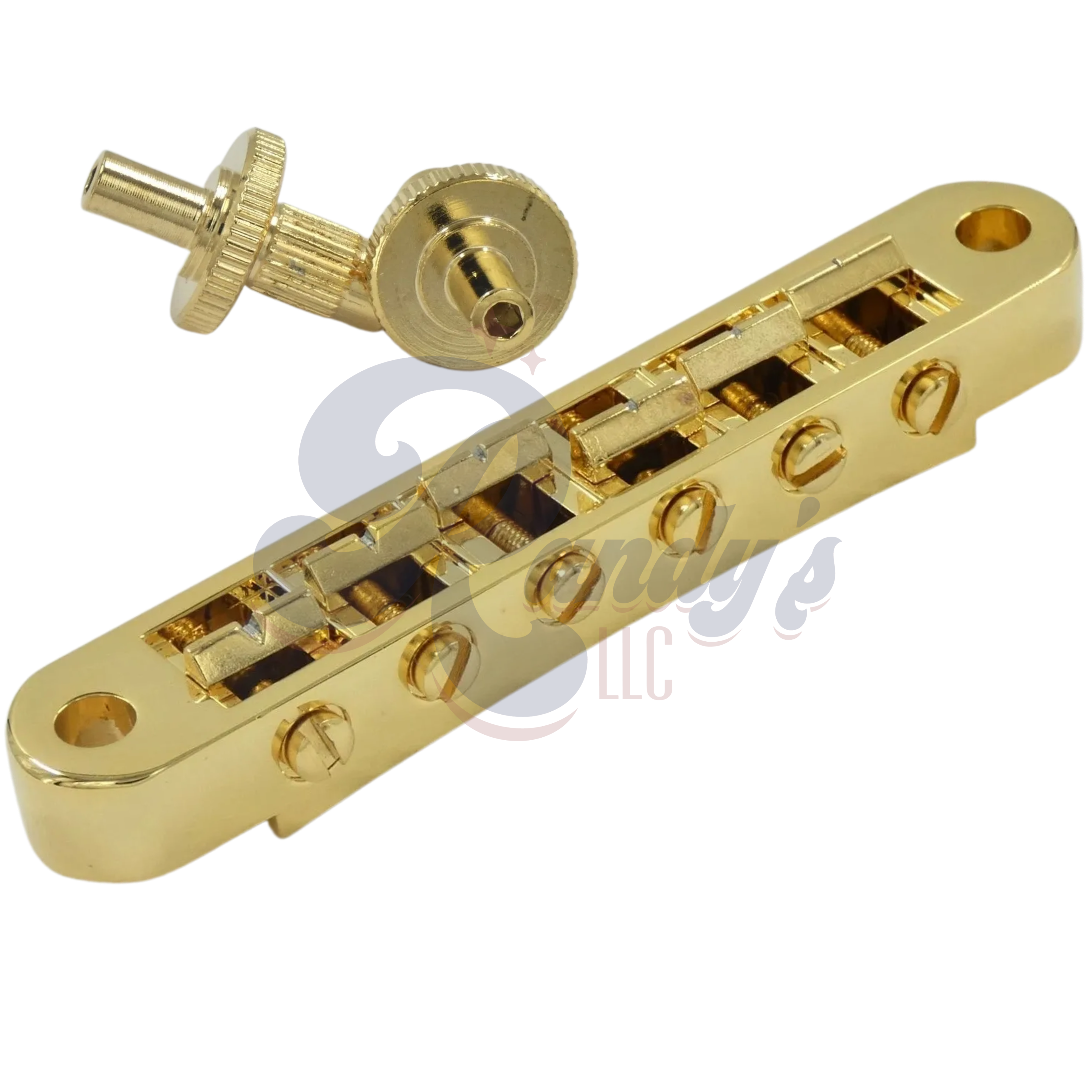 Advanced Plating | Nashville Tune-O-Matic TOM Bridge w/ Hex Posts (Aluminum) - Fits Gibson® - Randy's LLC