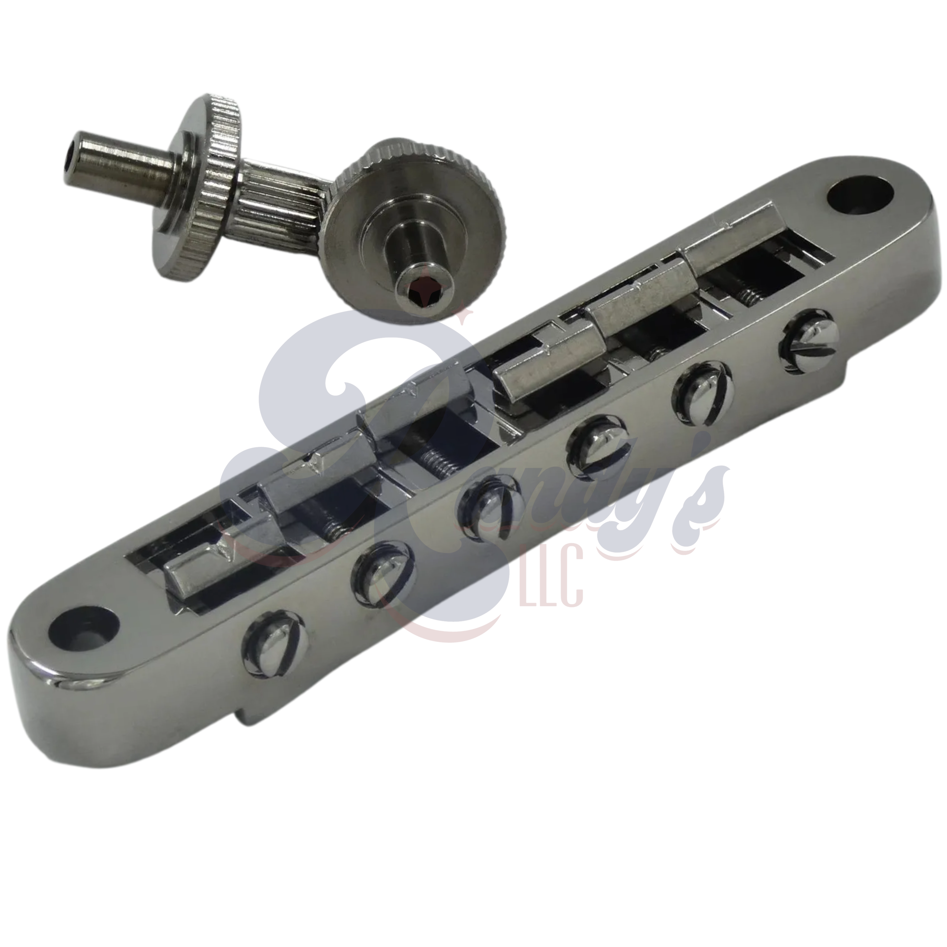 Advanced Plating | Nashville Tune-O-Matic TOM Bridge w/ Hex Posts (Aluminum) - Fits Gibson® - Randy's LLC