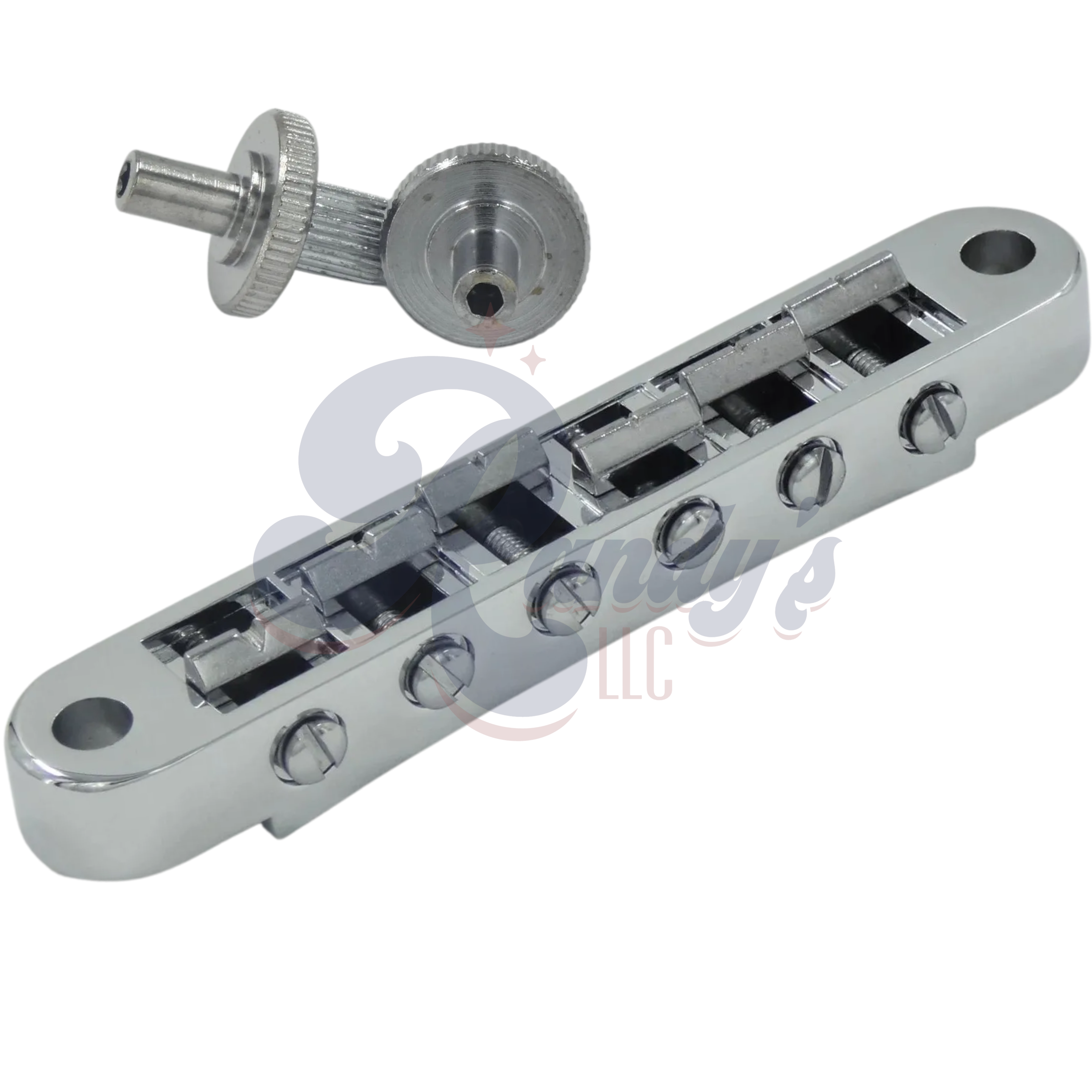 Advanced Plating | Nashville Tune-O-Matic TOM Bridge w/ Hex Posts (Aluminum) - Fits Gibson® - Randy's LLC