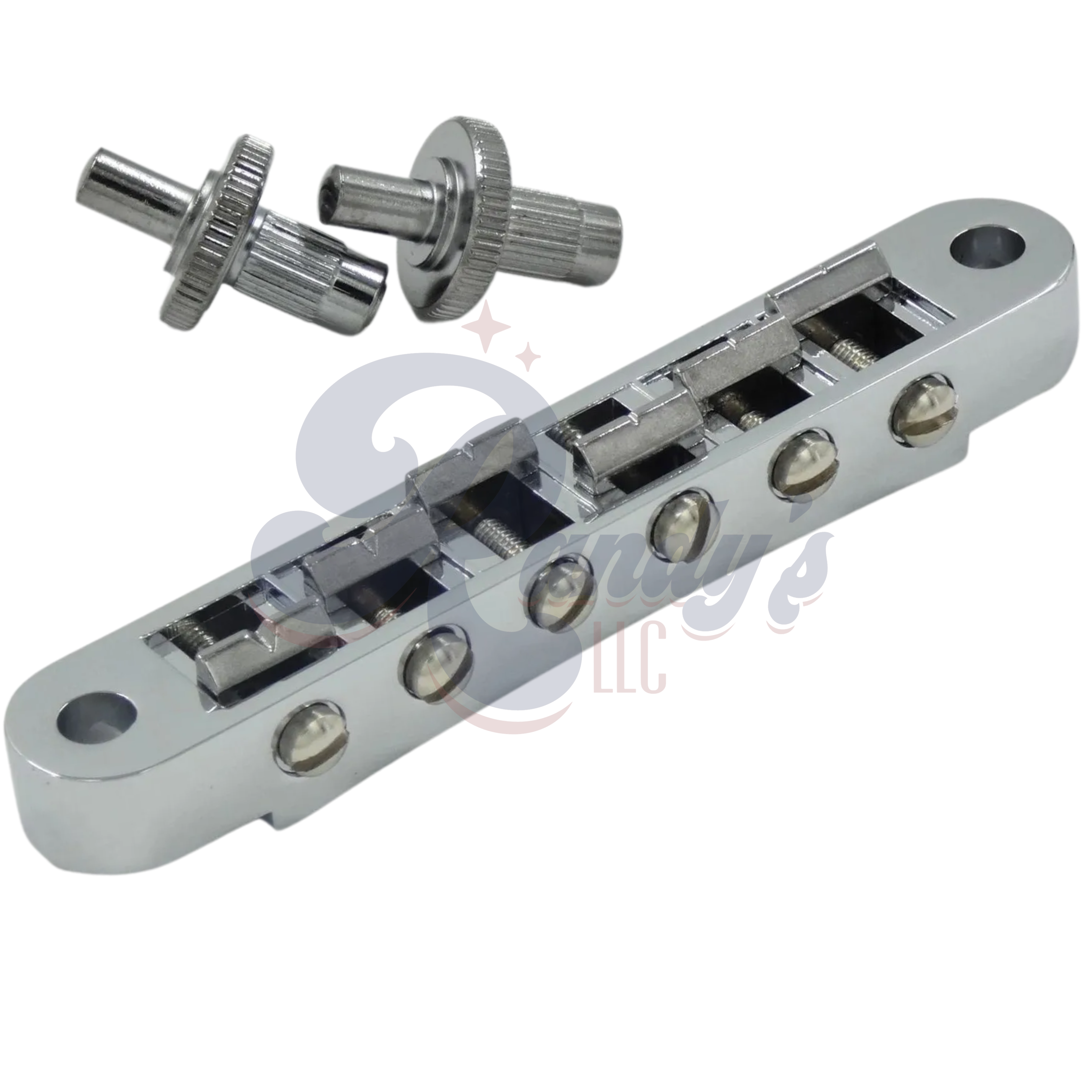 Advanced Plating | Nashville Tune-O-Matic TOM Bridge (Zinc) w/ Posts - Fits Gibson®