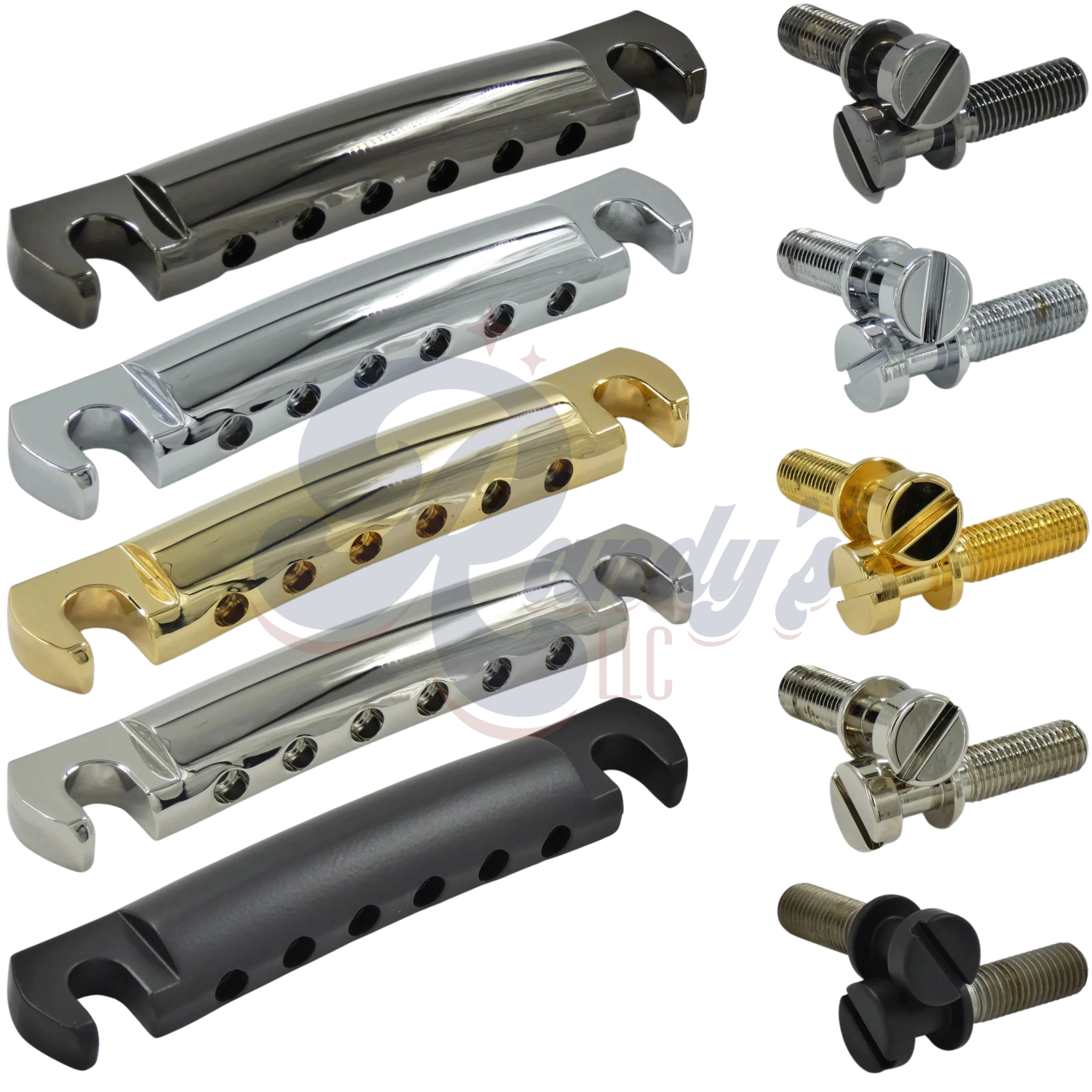 Advanced Plating (Vintage Series) Stop Bar Tailpiece & Studs - Fits Gibson® - Randy's LLC