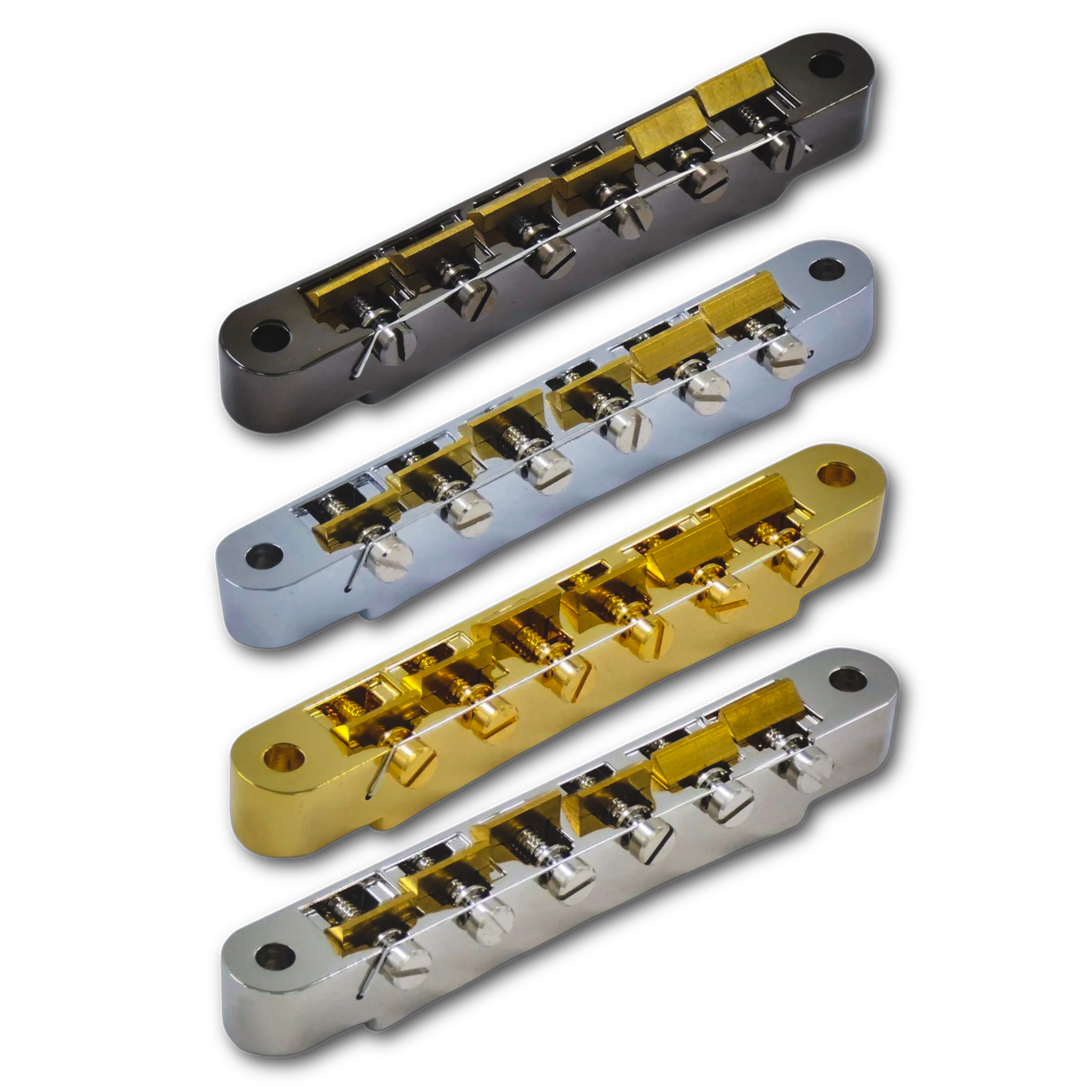 ABR-1 Bridge w/ Raw Brass Saddles (Wired) - Fits Gibson® - Randy's LLC