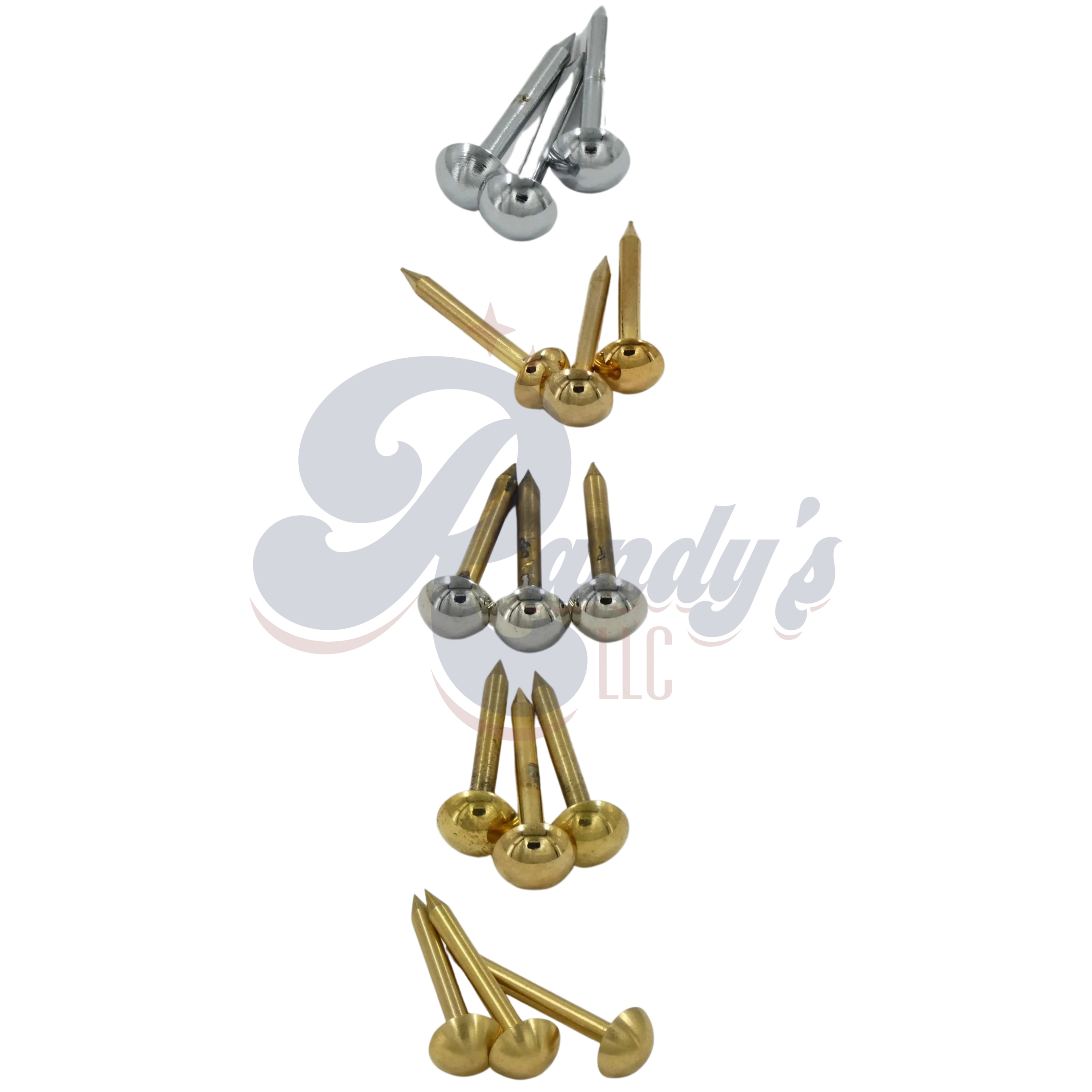 Advanced Plating | "Historic Series" '58 Flying V® String Plate Tailpiece Brads - Fits Gibson® - Randy's LLC