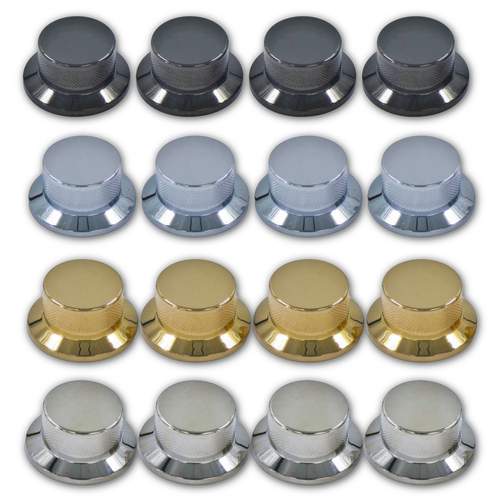 Flat Top Hat Knobs (4-Pack) - Fits Gibson® Les Paul® Goddess - Randy's LLC