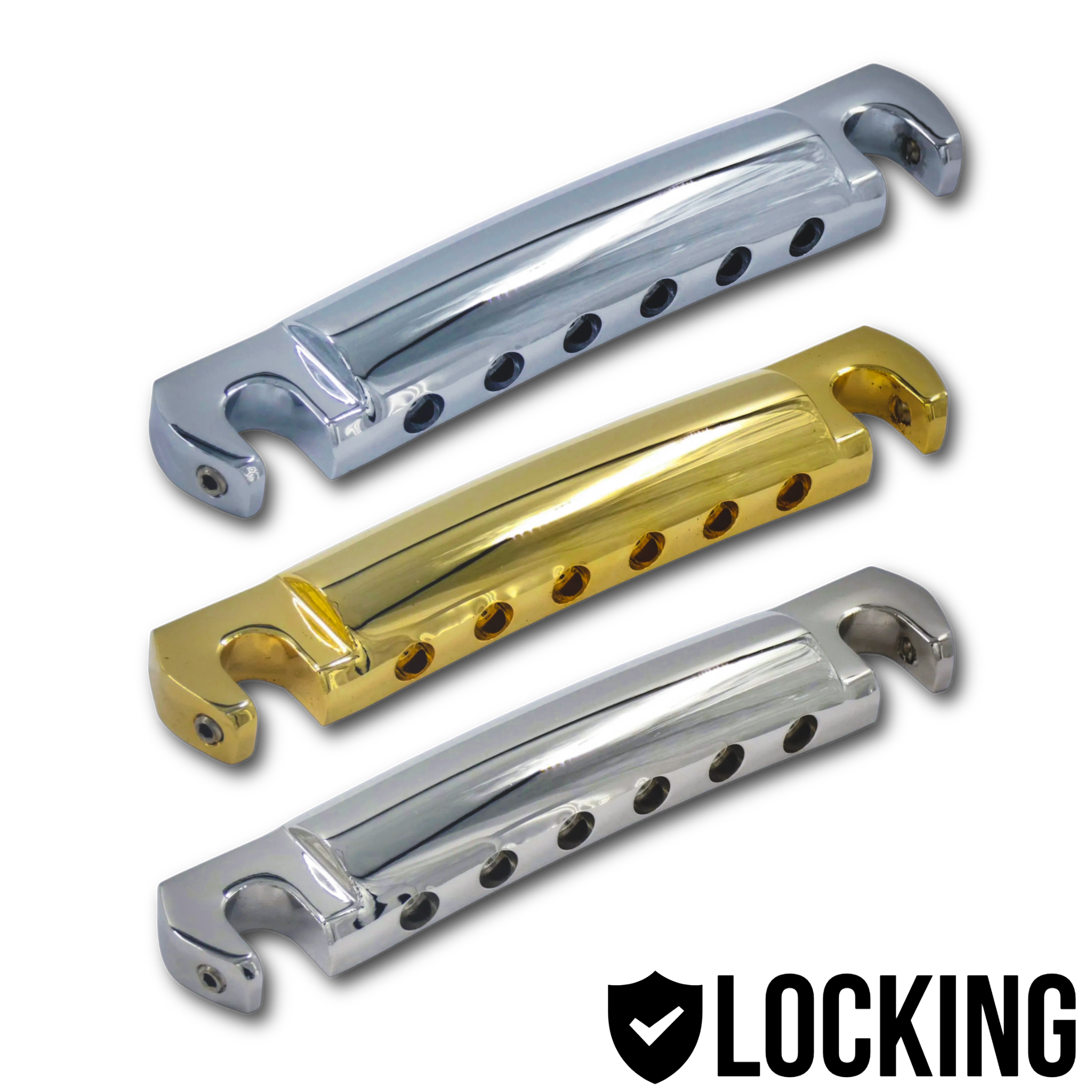 Pinnacle Locking Lightweight Stop Bar Tailpiece - Compare to TonePros® T1Z - Randy's LLC