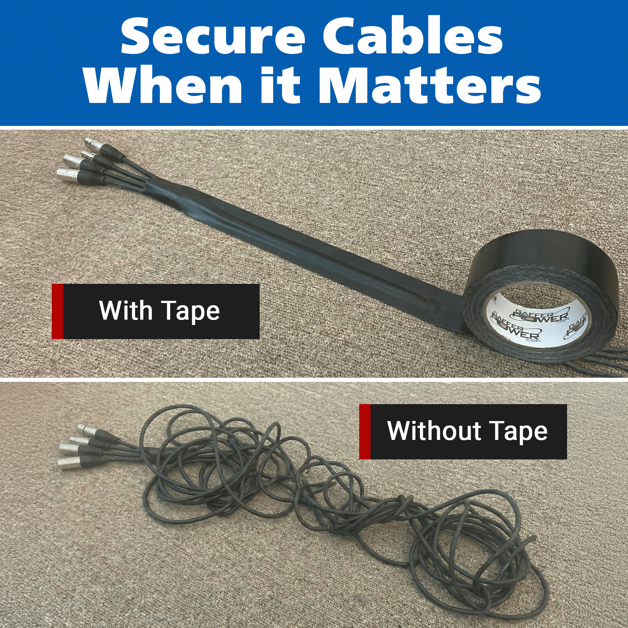 Gaffer Tape — Black 2" x 30yd - Randy's LLC