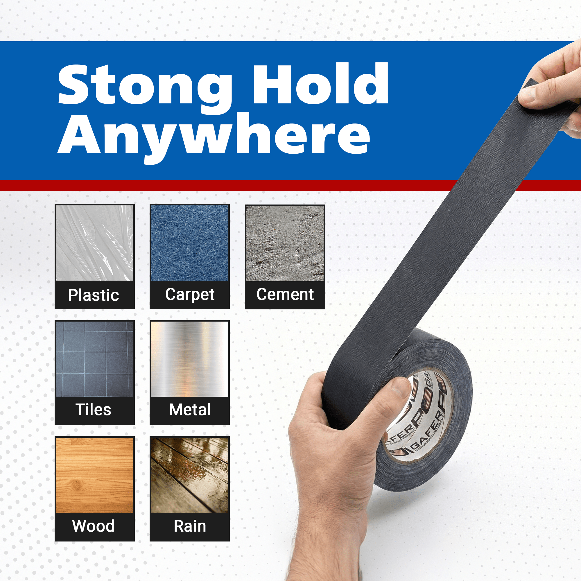 Gaffer Tape — Black 2" x 30yd - Randy's LLC