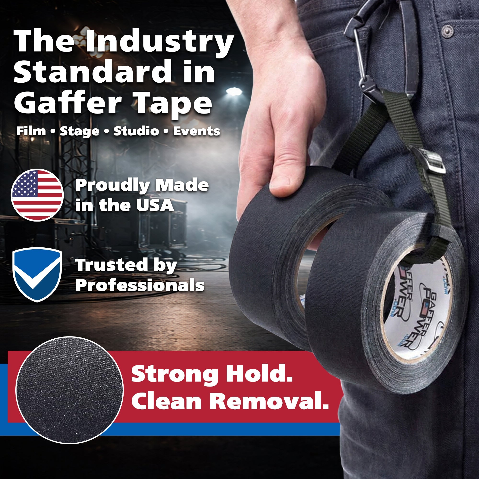 Gaffer Tape — Black 1" x 55yd - Randy's LLC