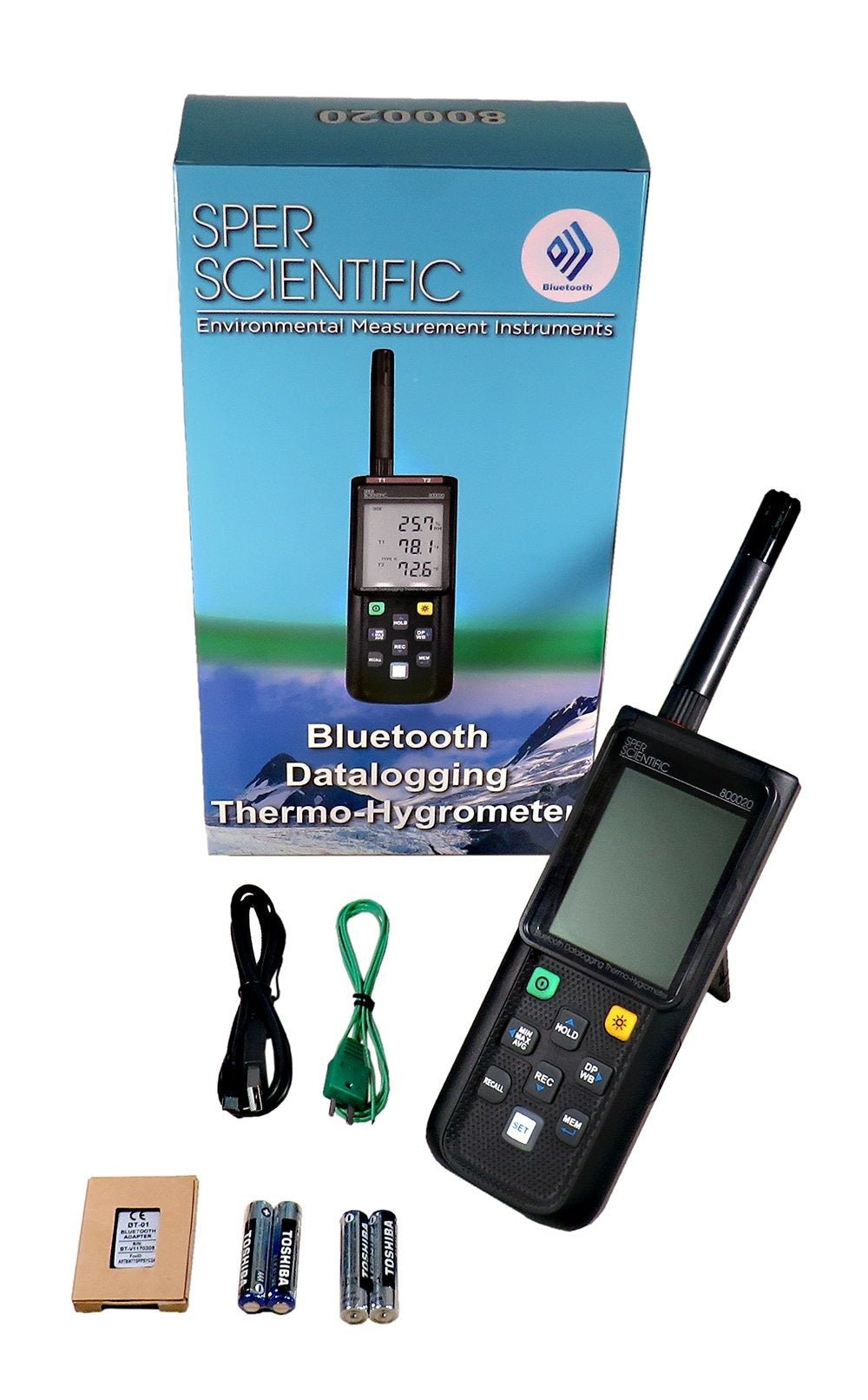 Bluetooth Handheld Hygrometer & Thermometer w/ Datalog - Randy's LLC