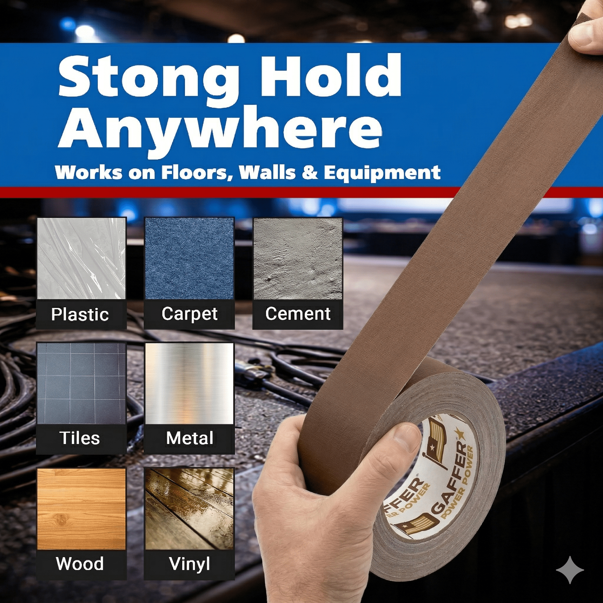 Gaffer Tape — Brown 2" x 30yd - Randy's LLC