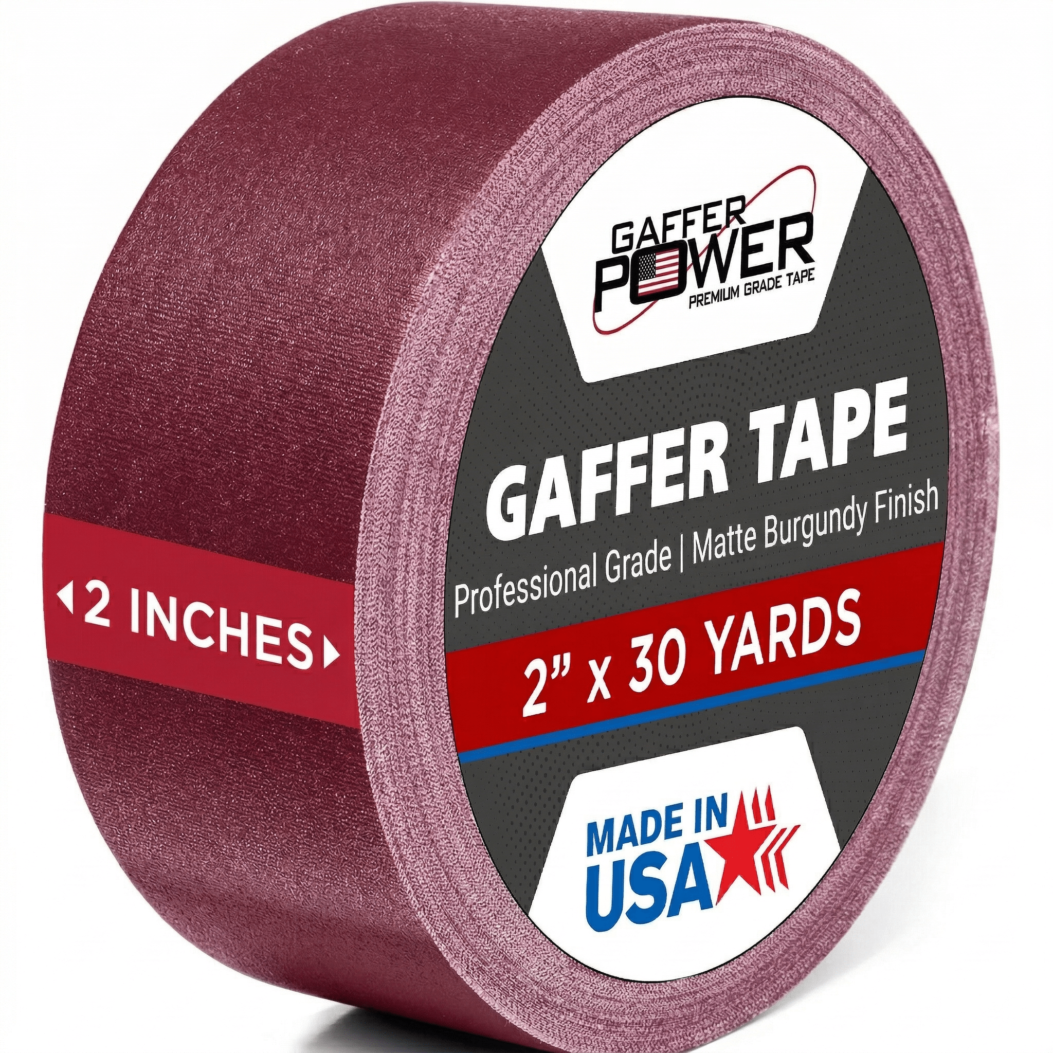 Gaffer Tape — Burgundy 2" x 30yd - Randy's LLC