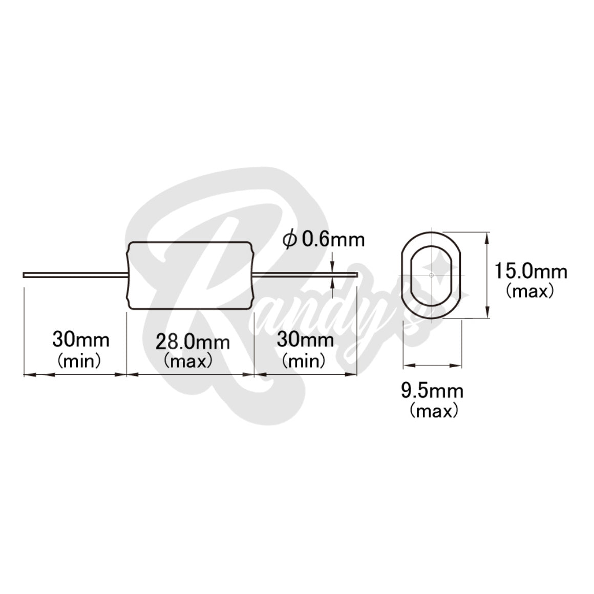 Vitamin Q Slim Paper-In-Oil Capacitor - Compare to Sprague® Black Beauty - Randy's LLC