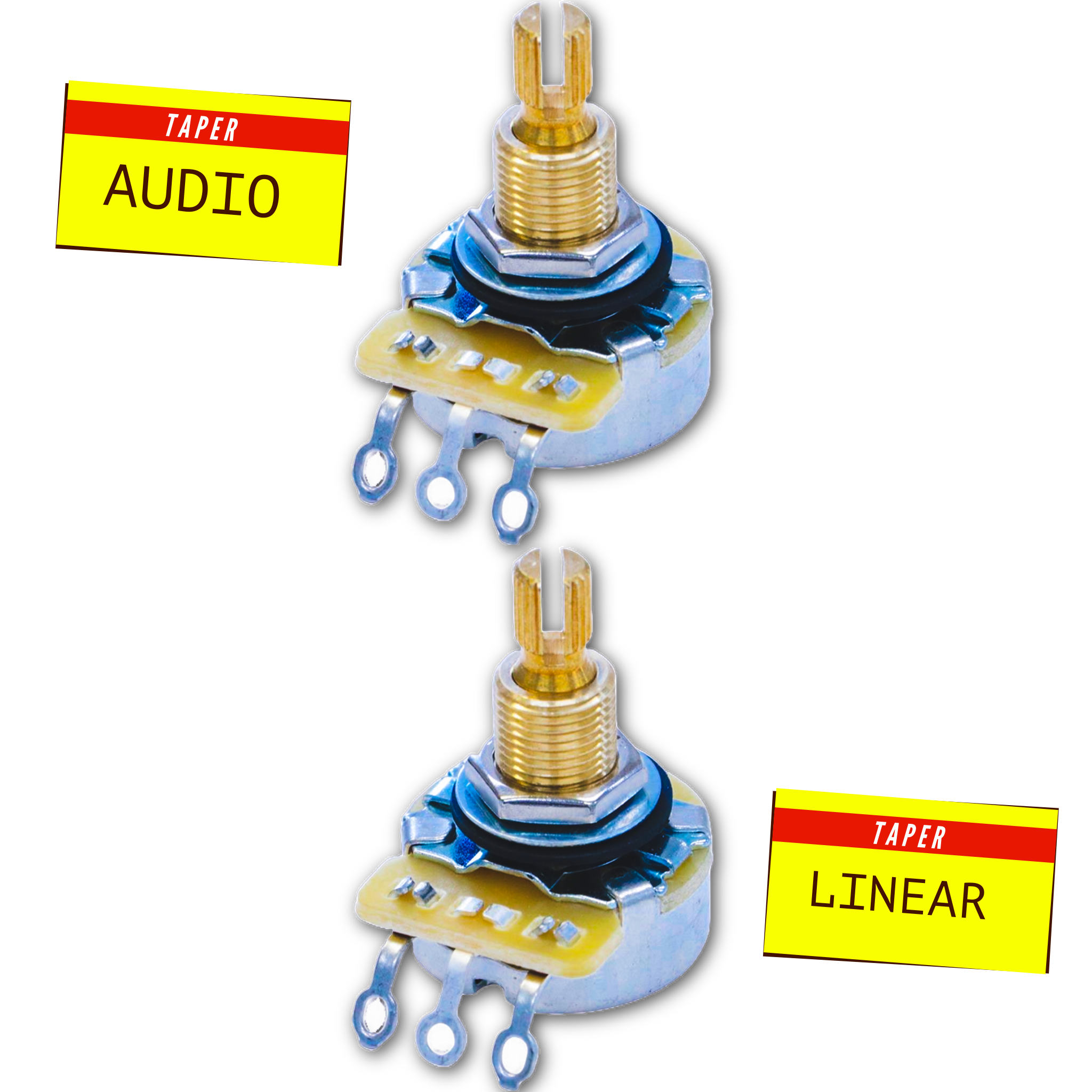 250KΩ Potentiometer ⅜" Bushing (Fine Split Shaft) - Fits Gibson® - Randy's LLC