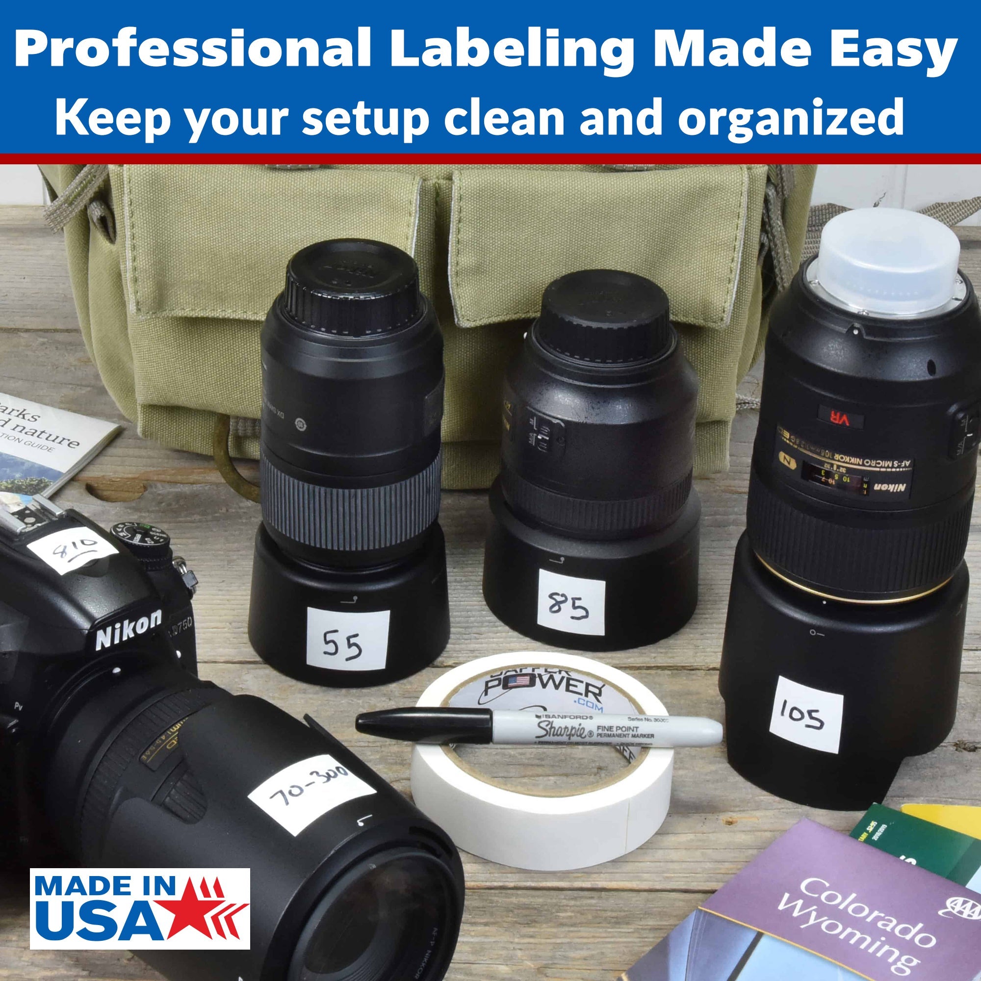 Console Labeling Tape, 1 Inch x 20 Yards - Randy's LLC