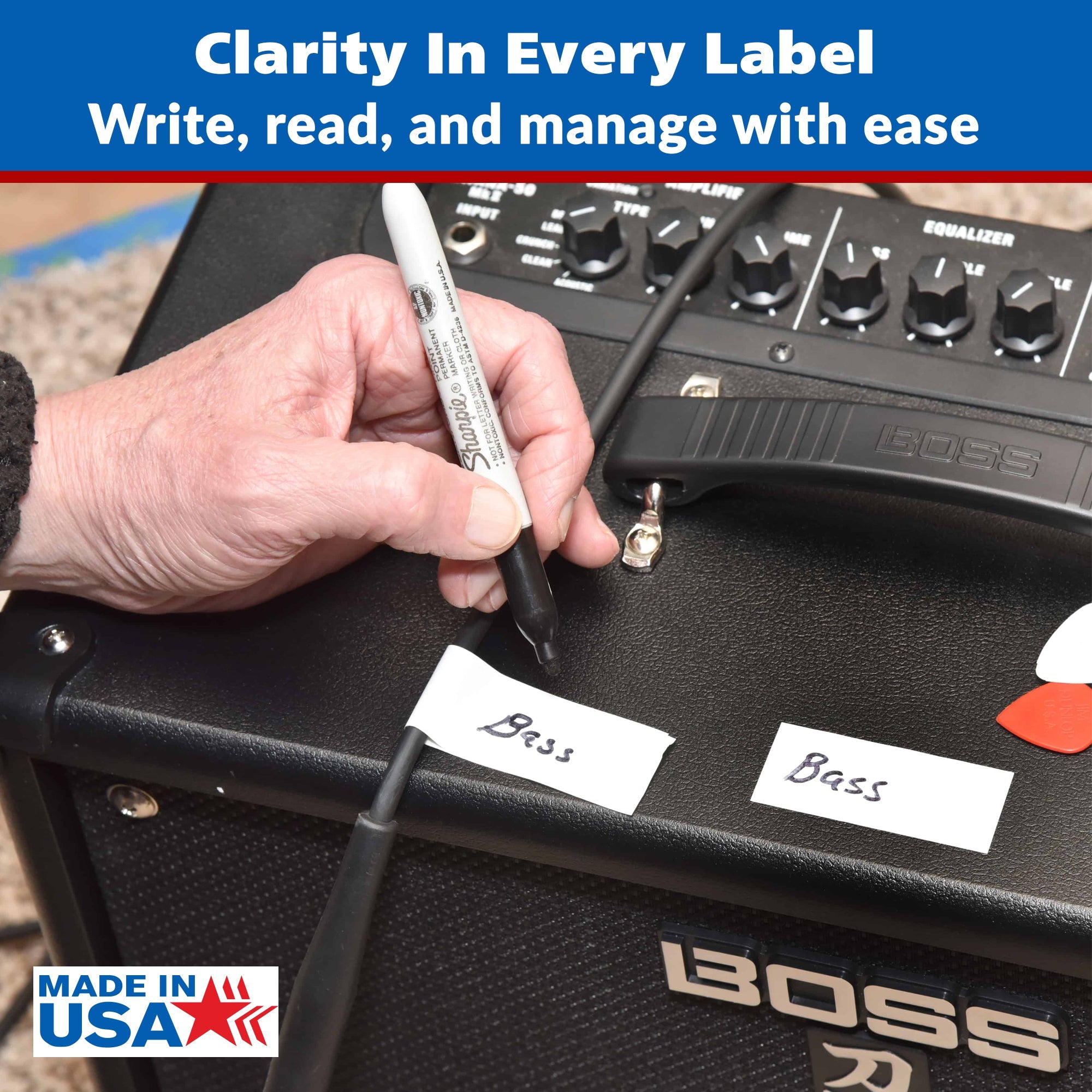 Console Labeling Tape, 1 Inch x 20 Yards - Randy's LLC