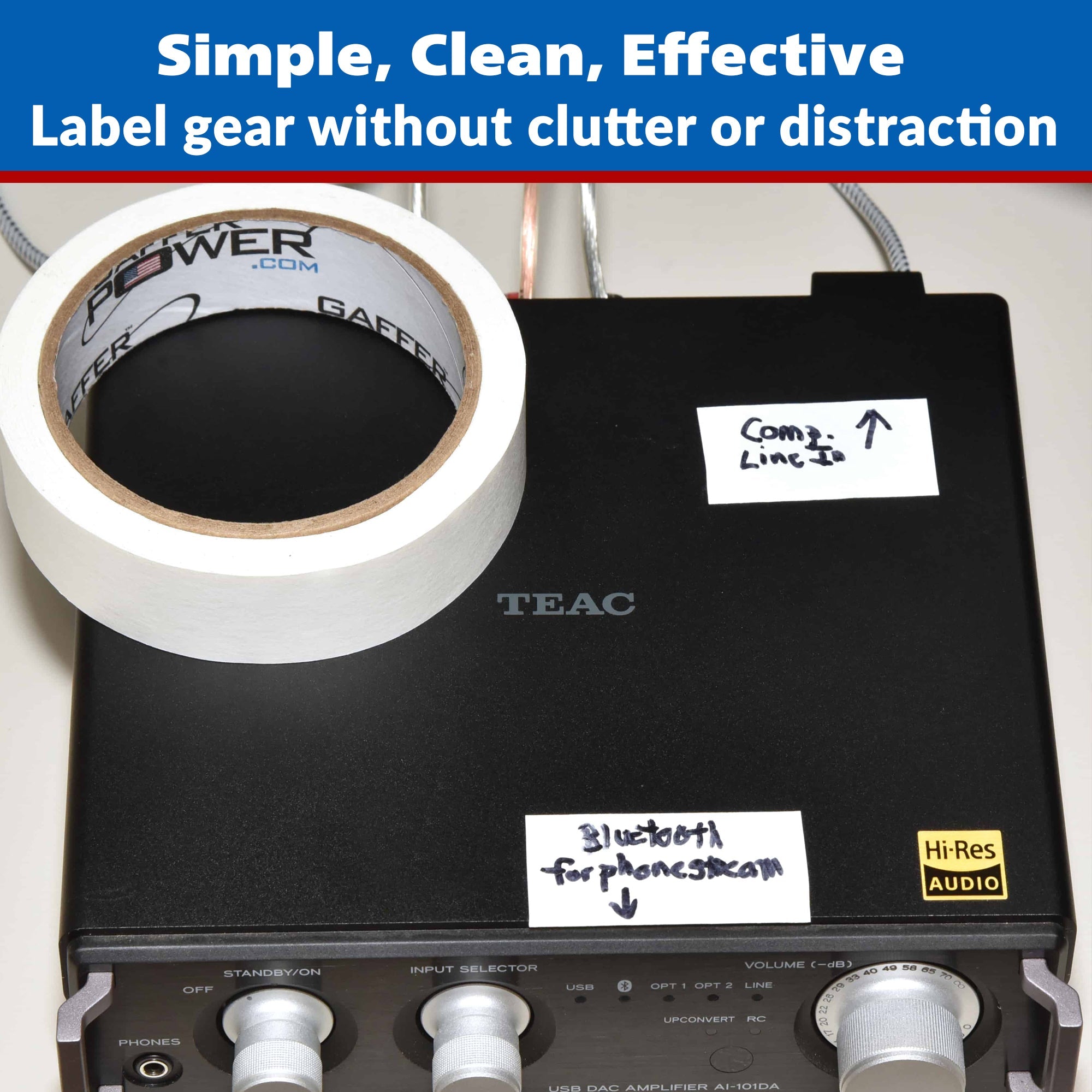 Console Labeling Tape, 1 Inch x 20 Yards - Randy's LLC