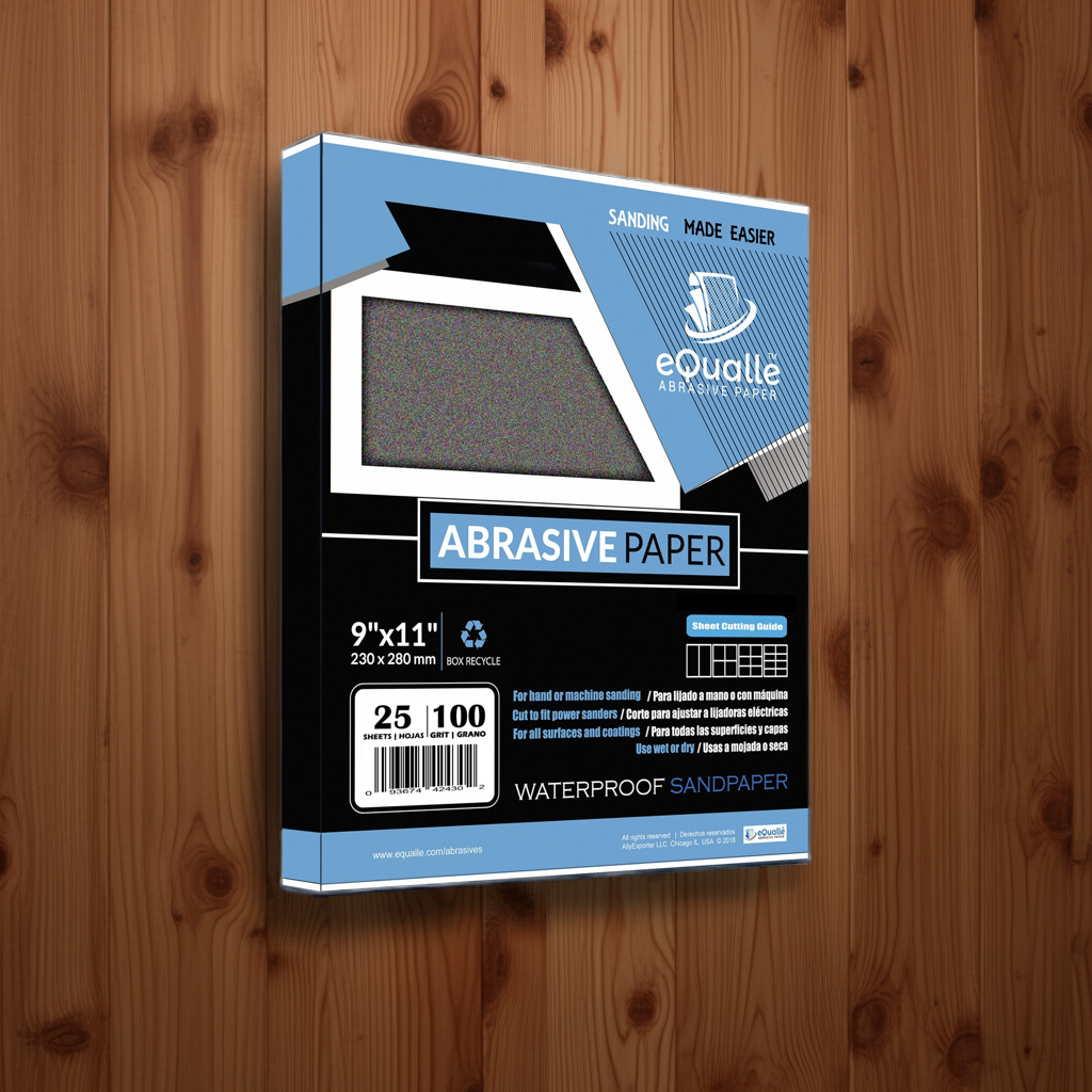 100 Grit Sandpaper Sheets – 25 Pack 9x11 in Wet or Dry Use - Randy's LLC