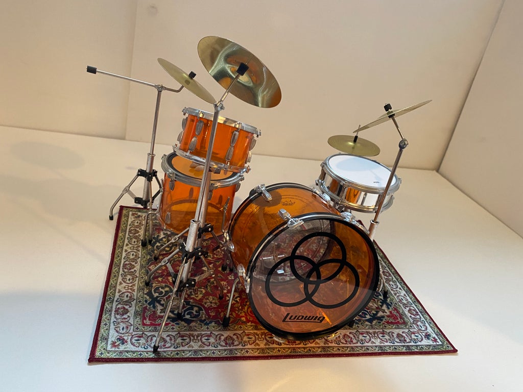 Vintage Drum Rug - Miniature for 1:4 Scale Drum Kit Models - Randy's LLC