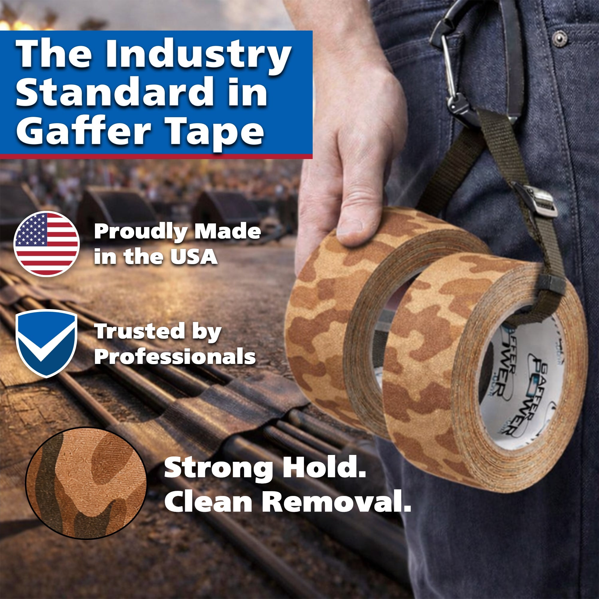 Gaffer Tape - Desert Tan Camo 2" x 25yd - Randy's LLC