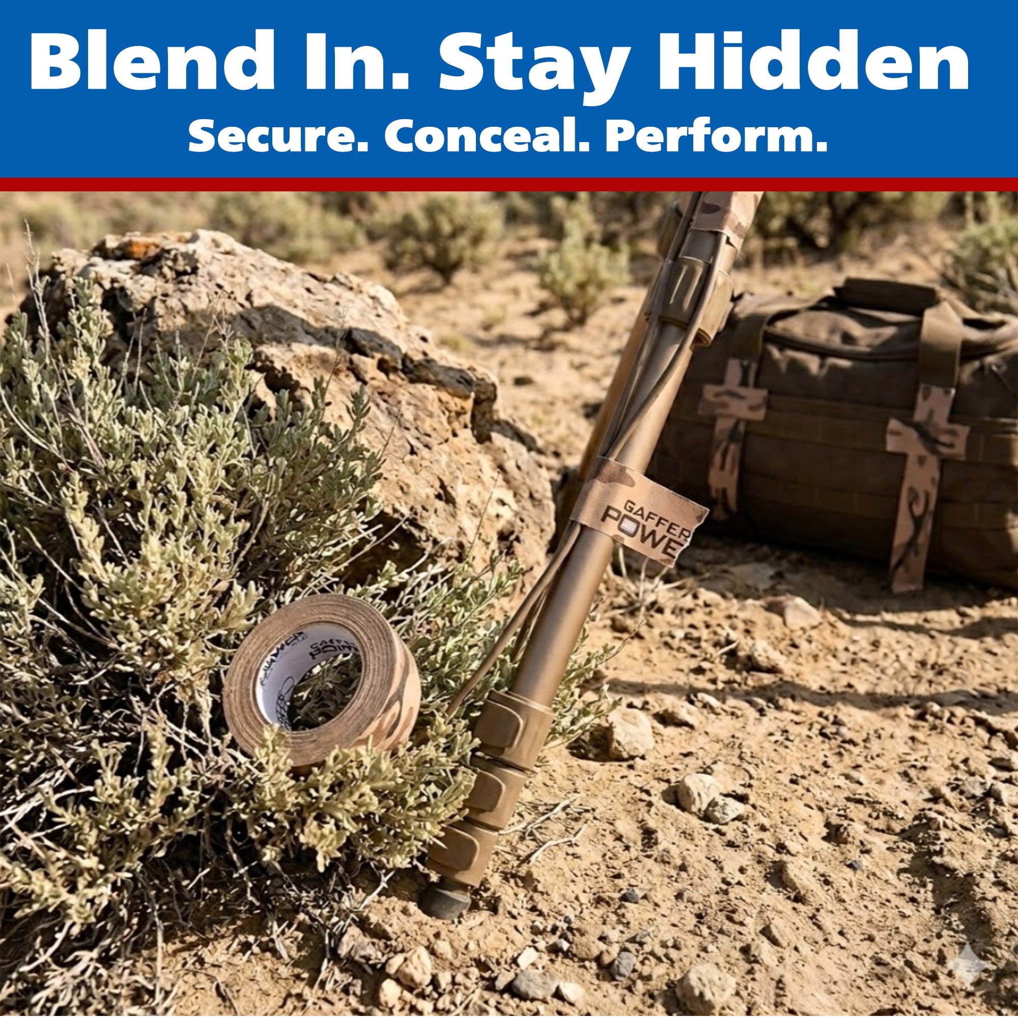 Gaffer Tape - Desert Tan Camo 2" x 25yd - Randy's LLC