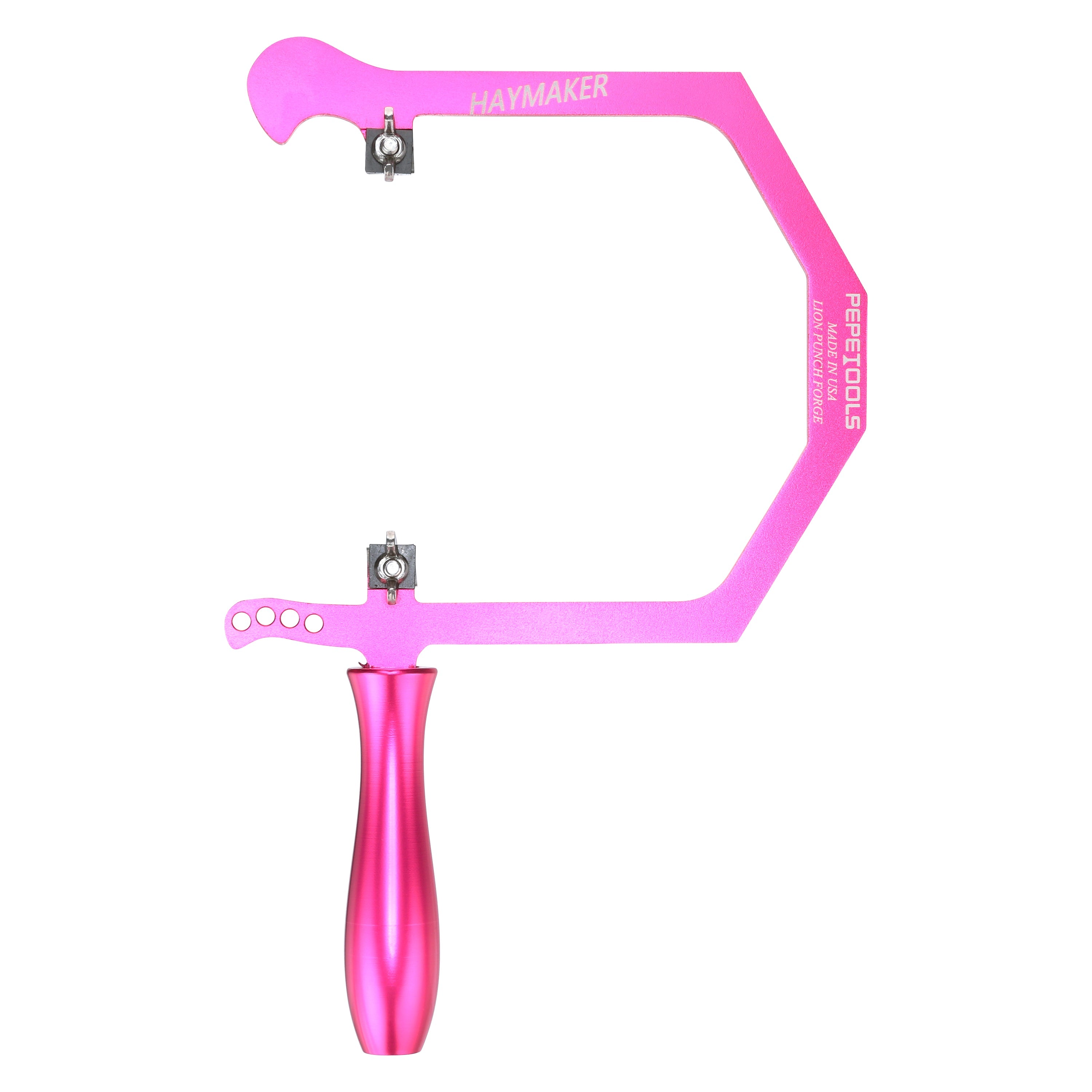 "Haymaker" Coping Saw for Fingerboard Inlays - Special Edition Bright Pink - Randy's LLC
