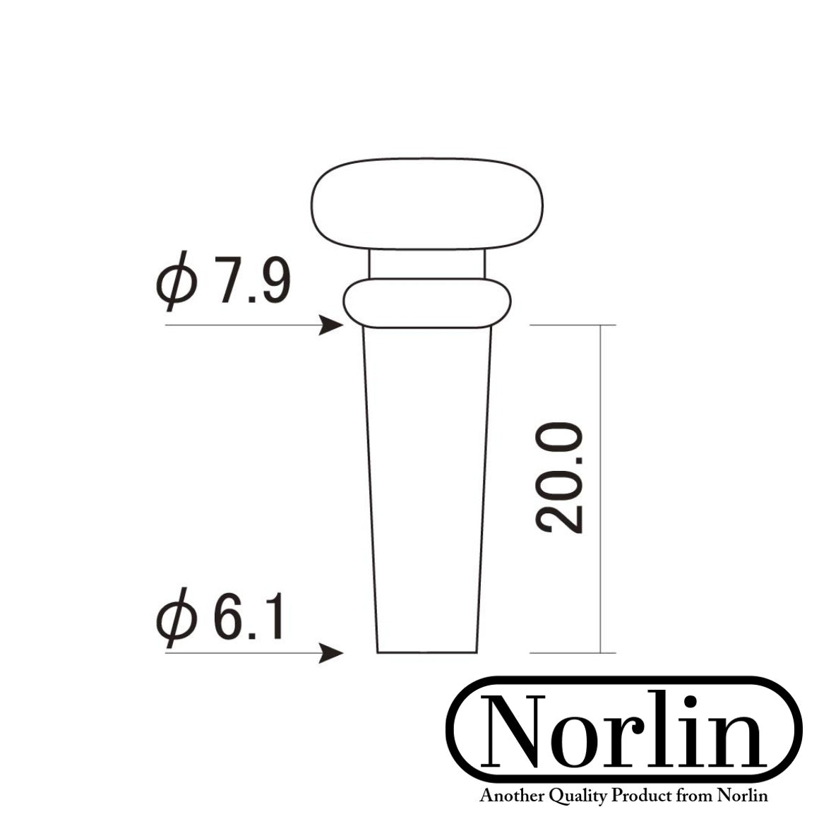 Rosewood End Pin Strap Button for Gibson® Acoustic Guitars - Randy's LLC