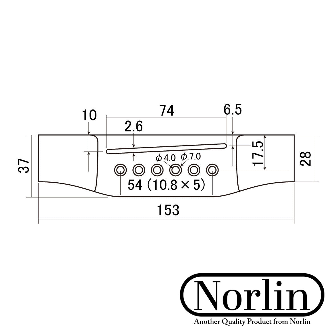 "Belly Down" Acoustic Guitar Bridge for Gibson® & Martin® Guitars - Randy's LLC