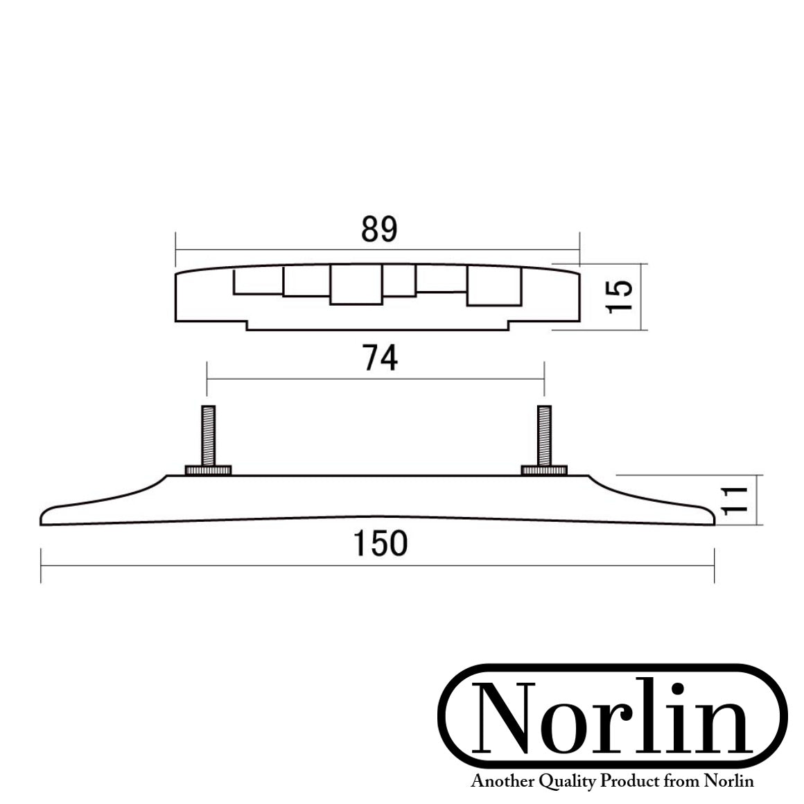 Archtop Compensated Ebony Bridge for Gibson® & Epiphone® Guitars - Randy's LLC