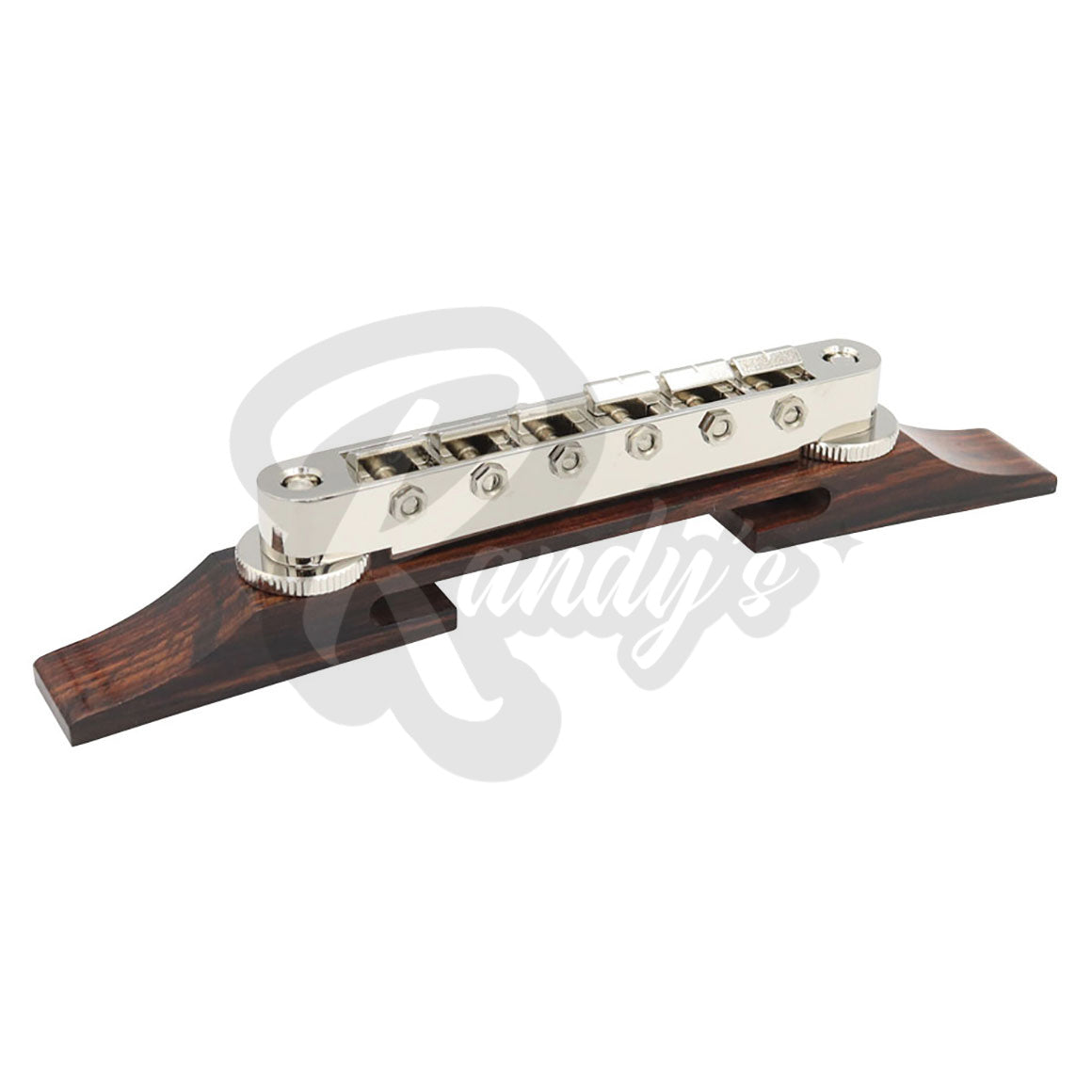 GE104B Nashville Tune-O-Matic Bridge w/ Archtop Rosewood Base - Fits Gibson® & Epiphone® - Randy's LLC